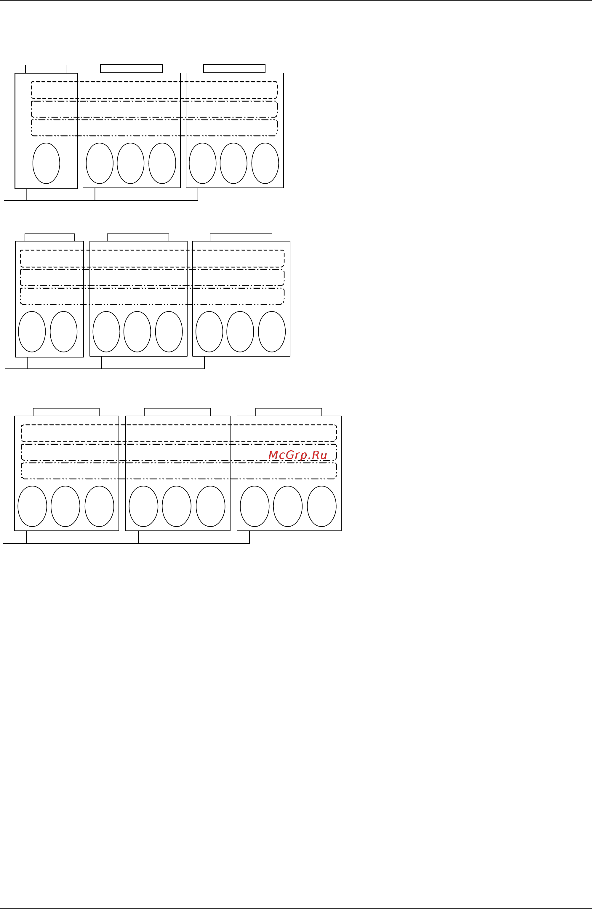 Daikin FXDQ20PVET [99/394] In the case of combination of 3 outdoor units the above diagram shows master unit slave unit 1 and slave unit 2 from left to right compressors may operate in any pattern other than those mentioned above according to the operating status