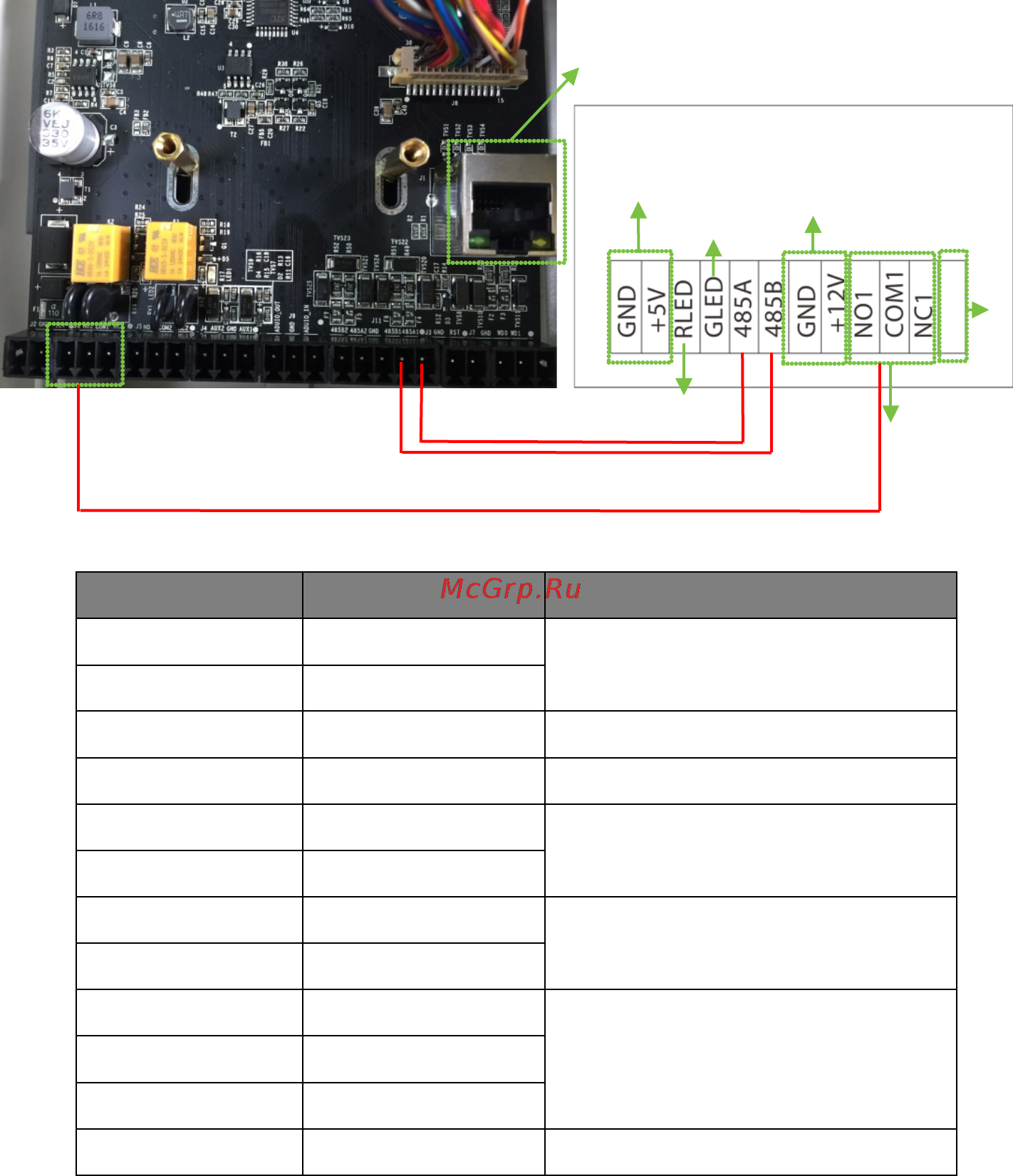 Zkteco LPRS1000 [5/6] Cable connection description