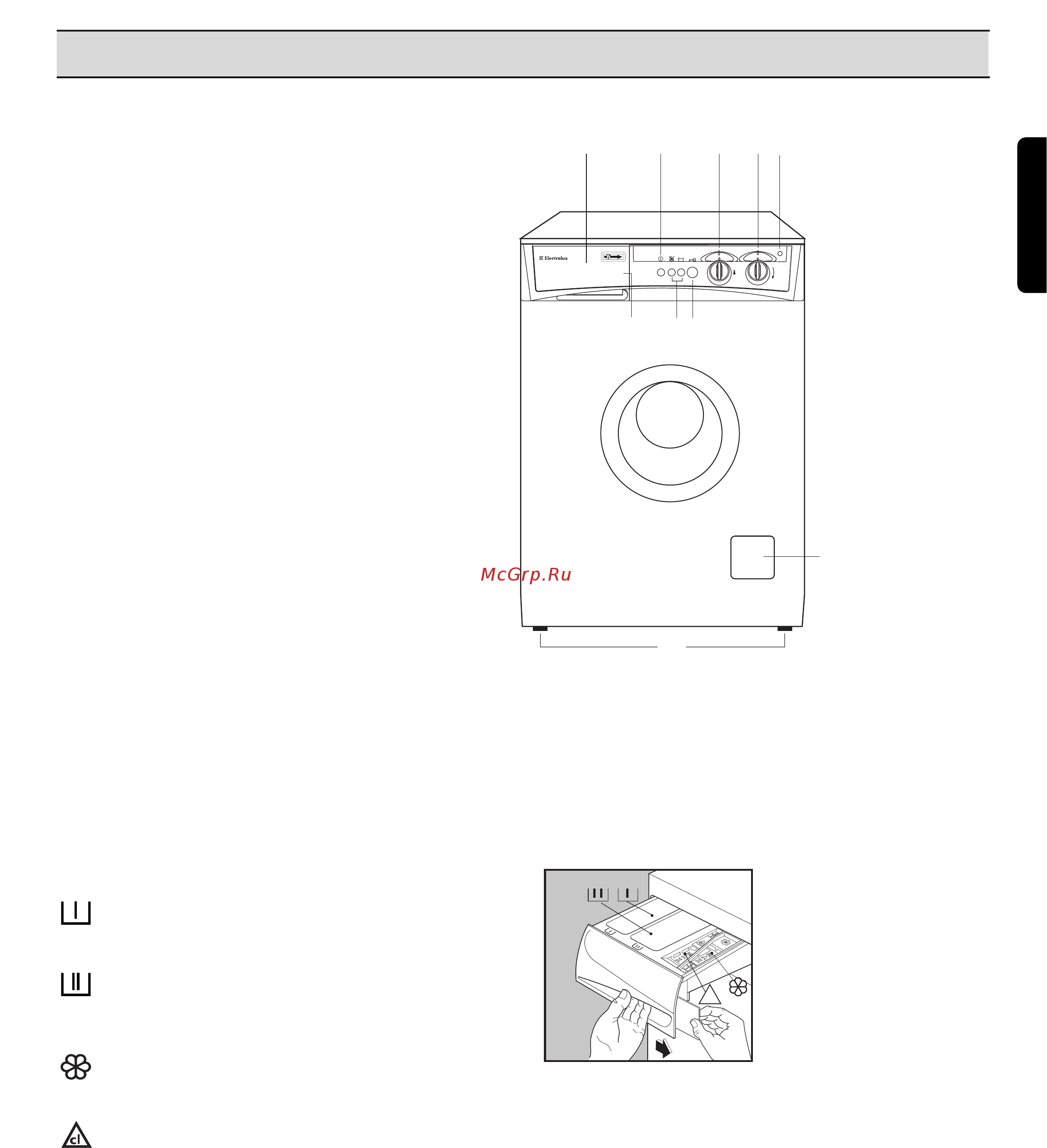 Electrolux EW 610 F [5/18] Russkij