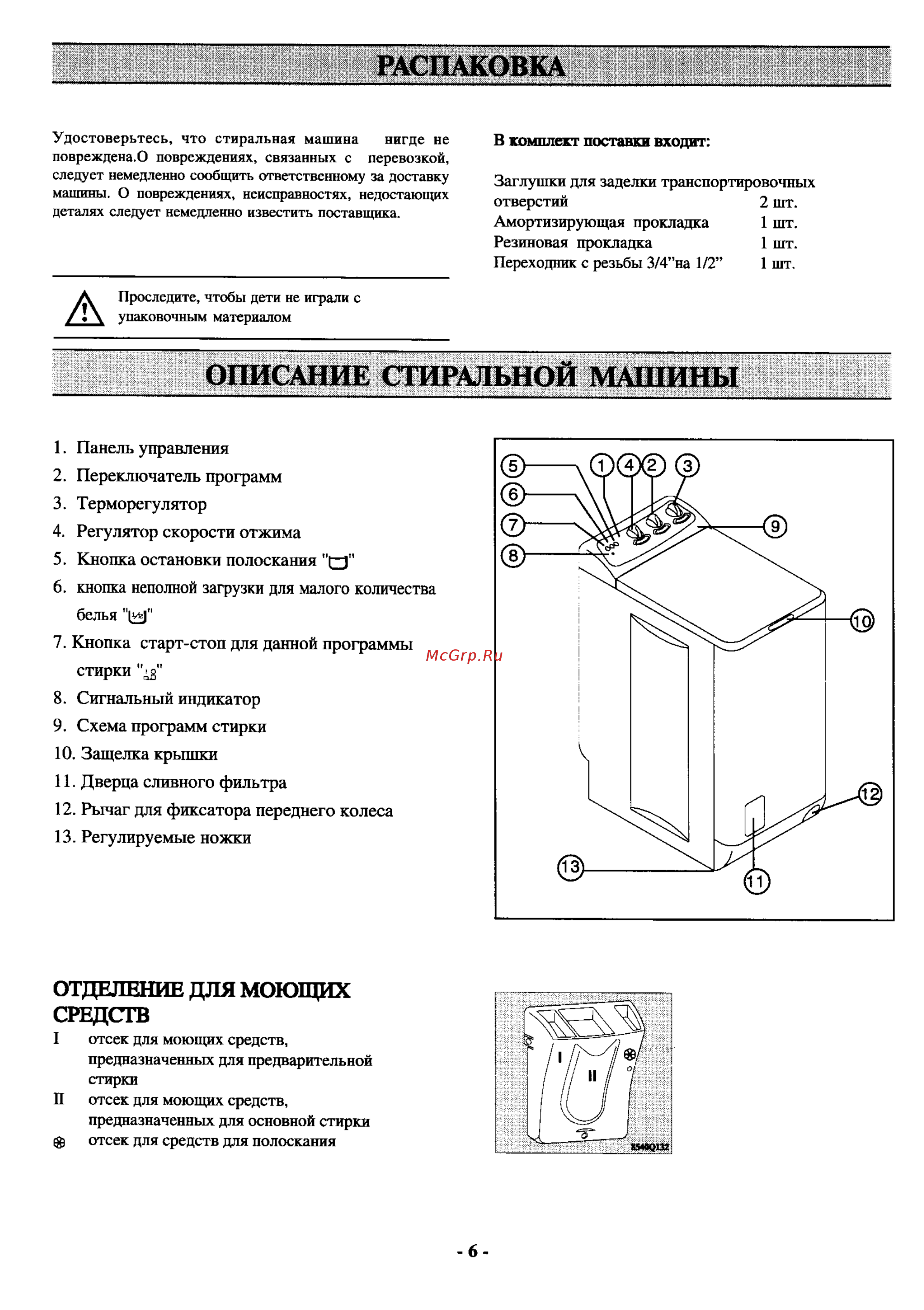 Electrolux EW 810 T [6/18] Распаковка
