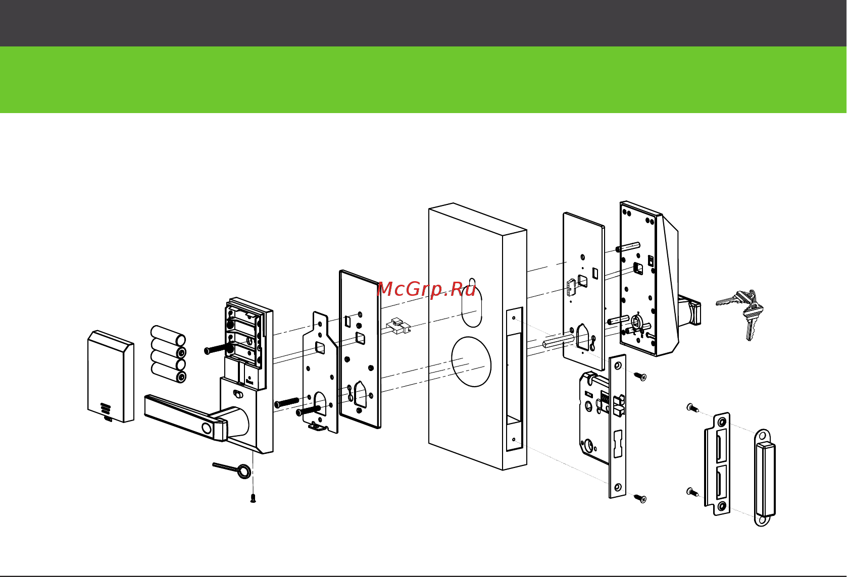 Zkteco AL10DB [2/11] Double latch illustrated by the case of al20db