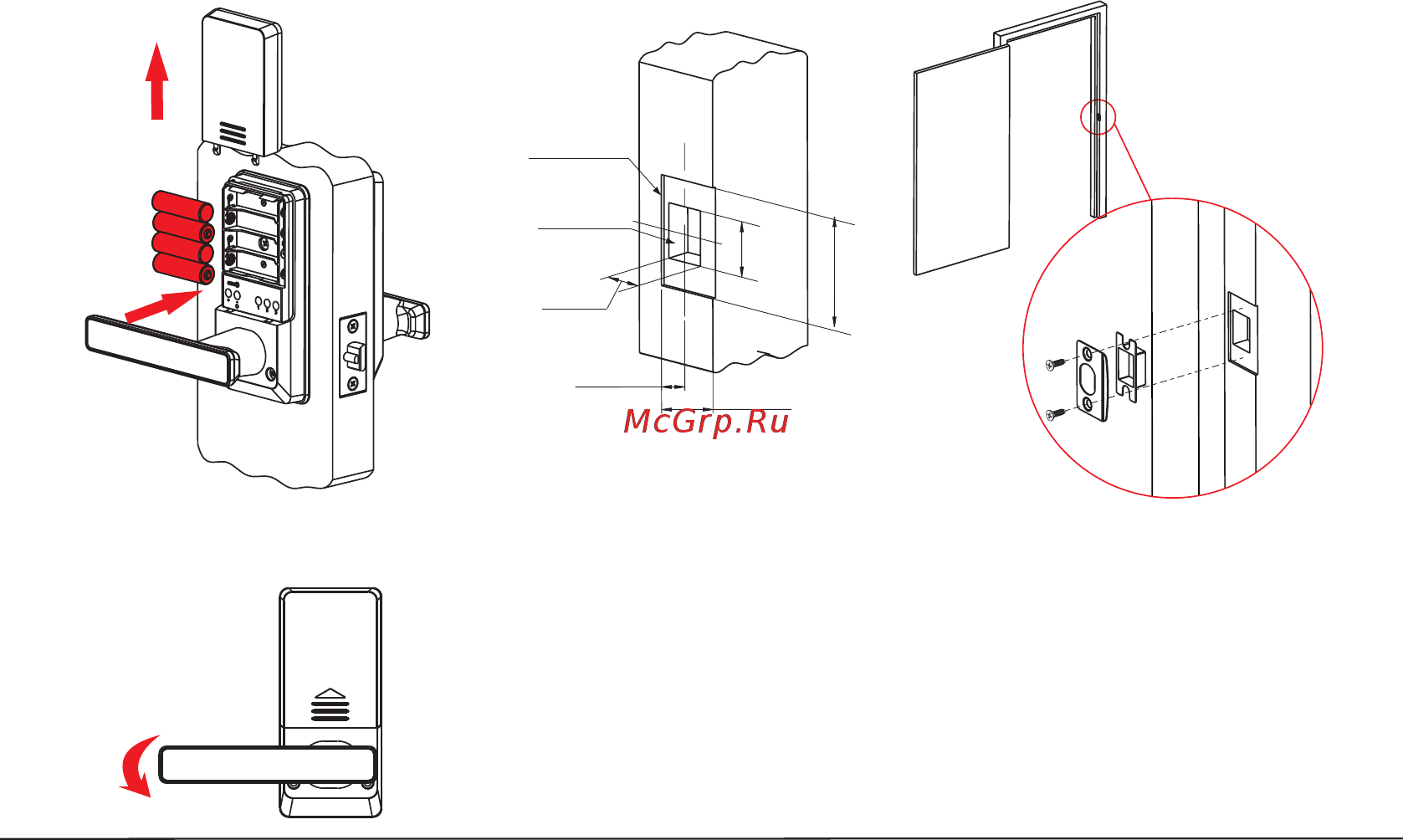 Zkteco ML10B [10/10] Insert batteries