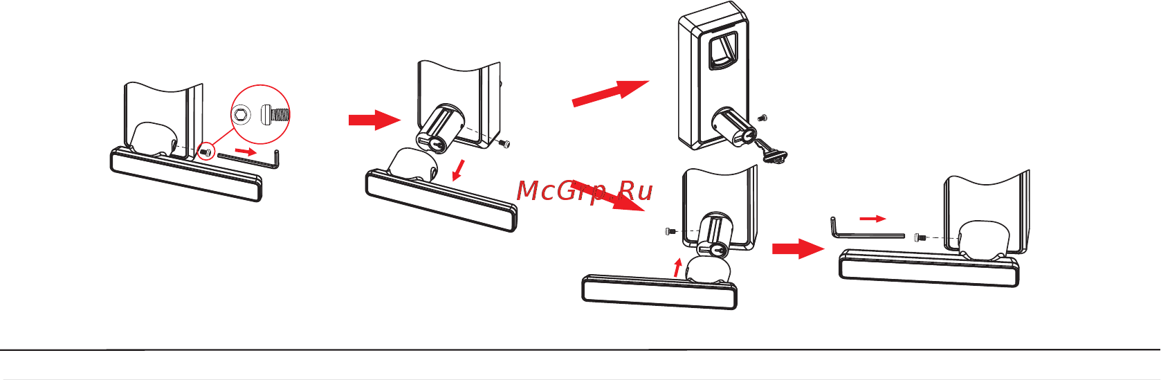 Zkteco ML10B [6/10] How to use mechanical key and change handle direction