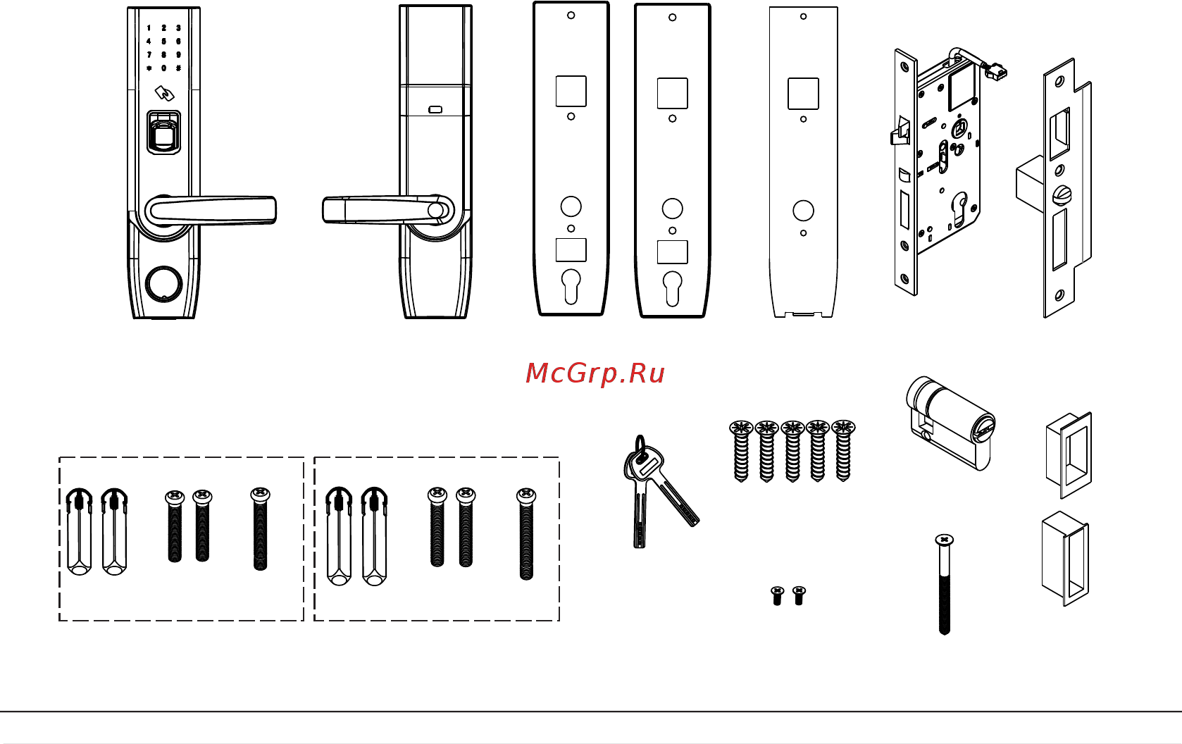 Zkteco TL400B [3/14] Packing list
