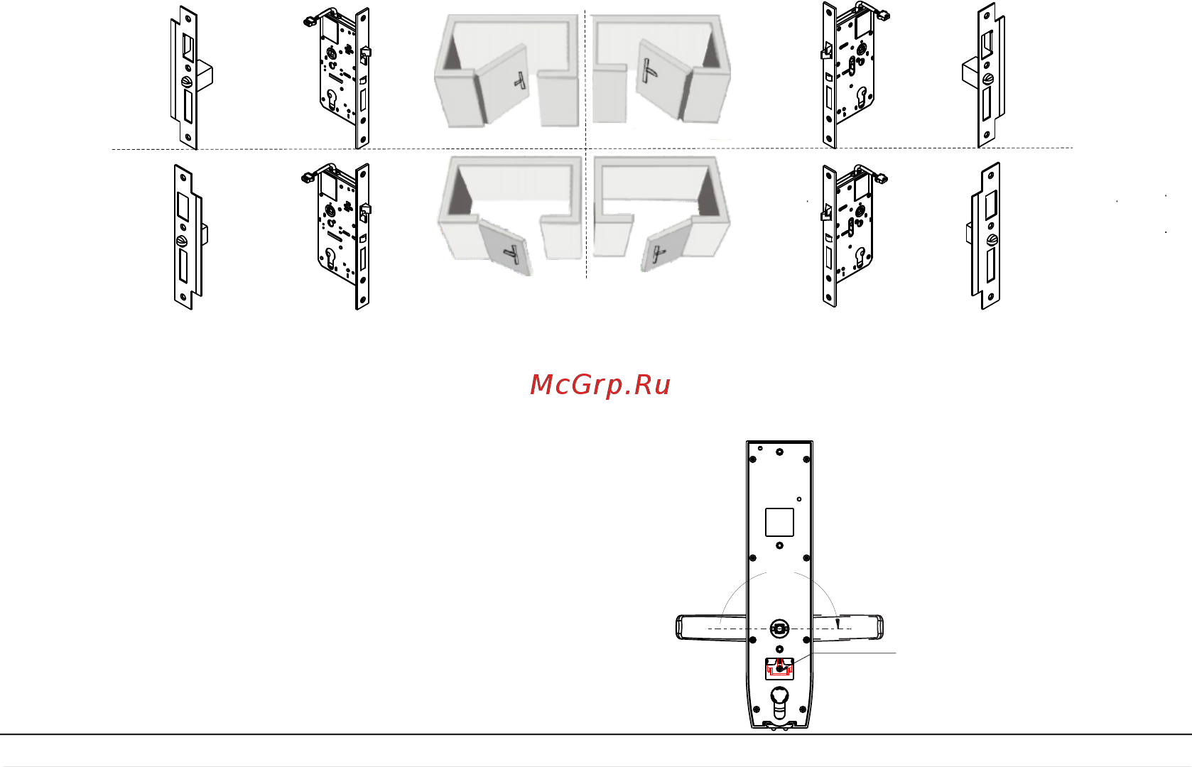 Zkteco TL400B [6/14] How to change the handle direction