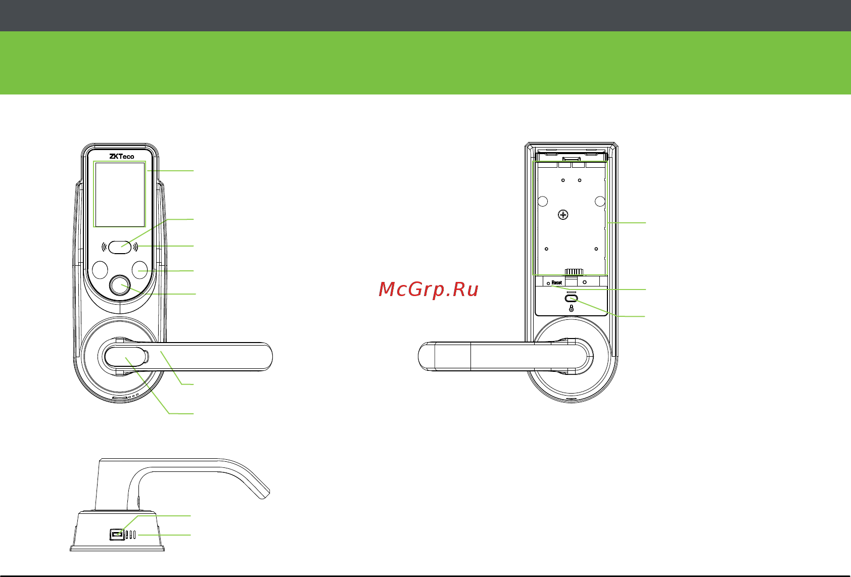 Zkteco HBL100 [8/26] Конструкция