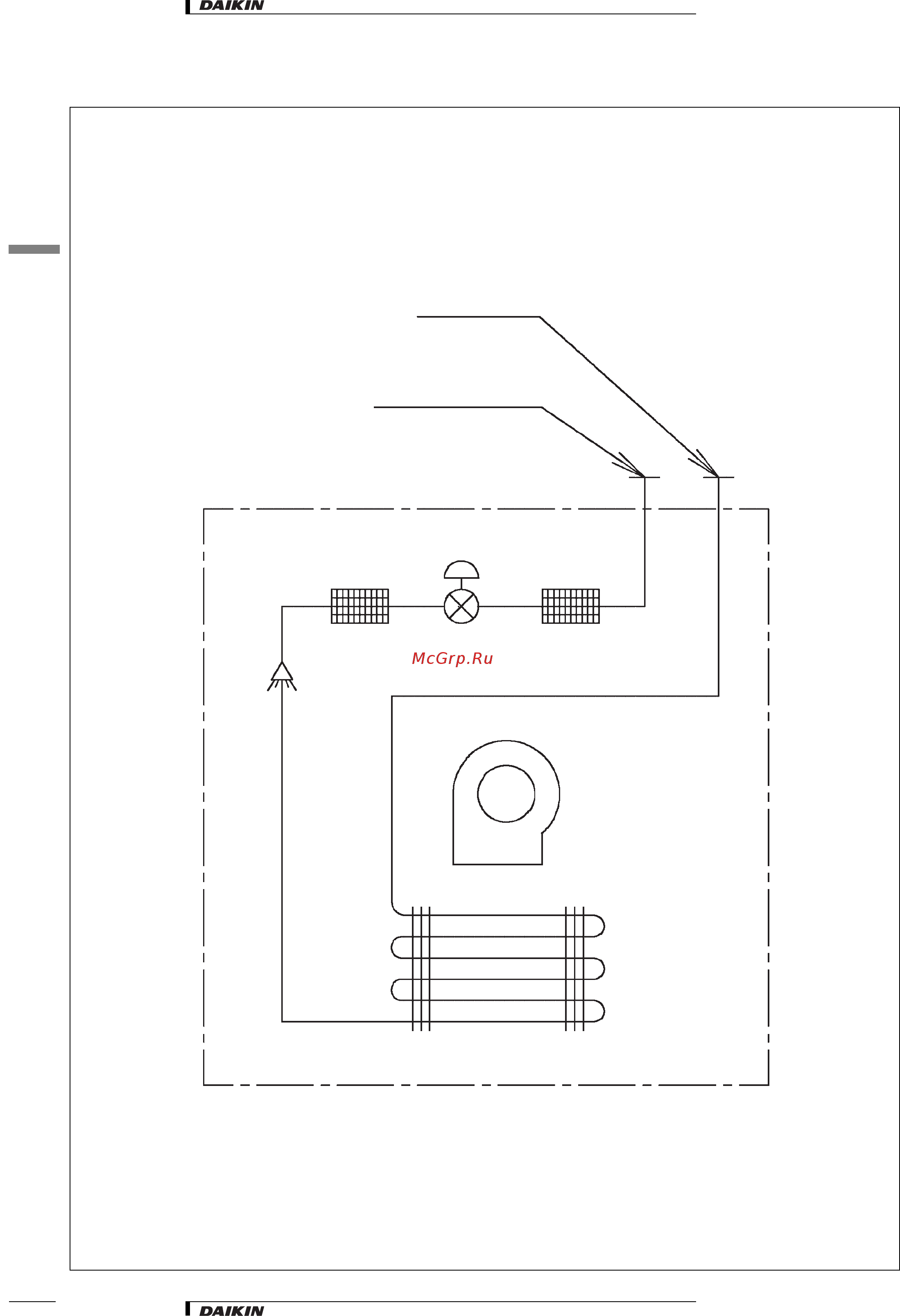 Daikin FXDQ50NVE [15/26] Схема трубной обвязки