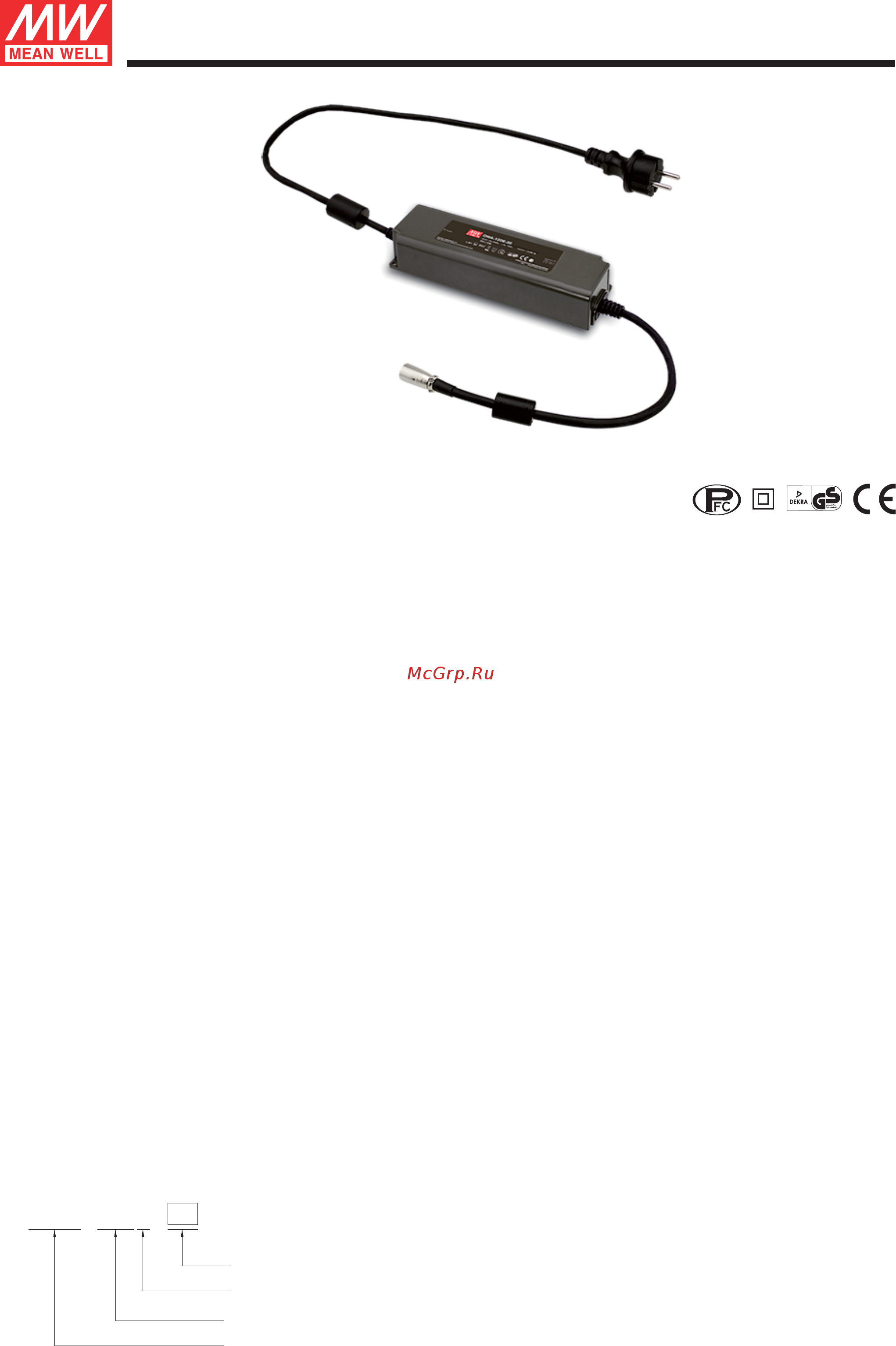 MEAN WELL OWA-120E-30 Datasheet онлайн