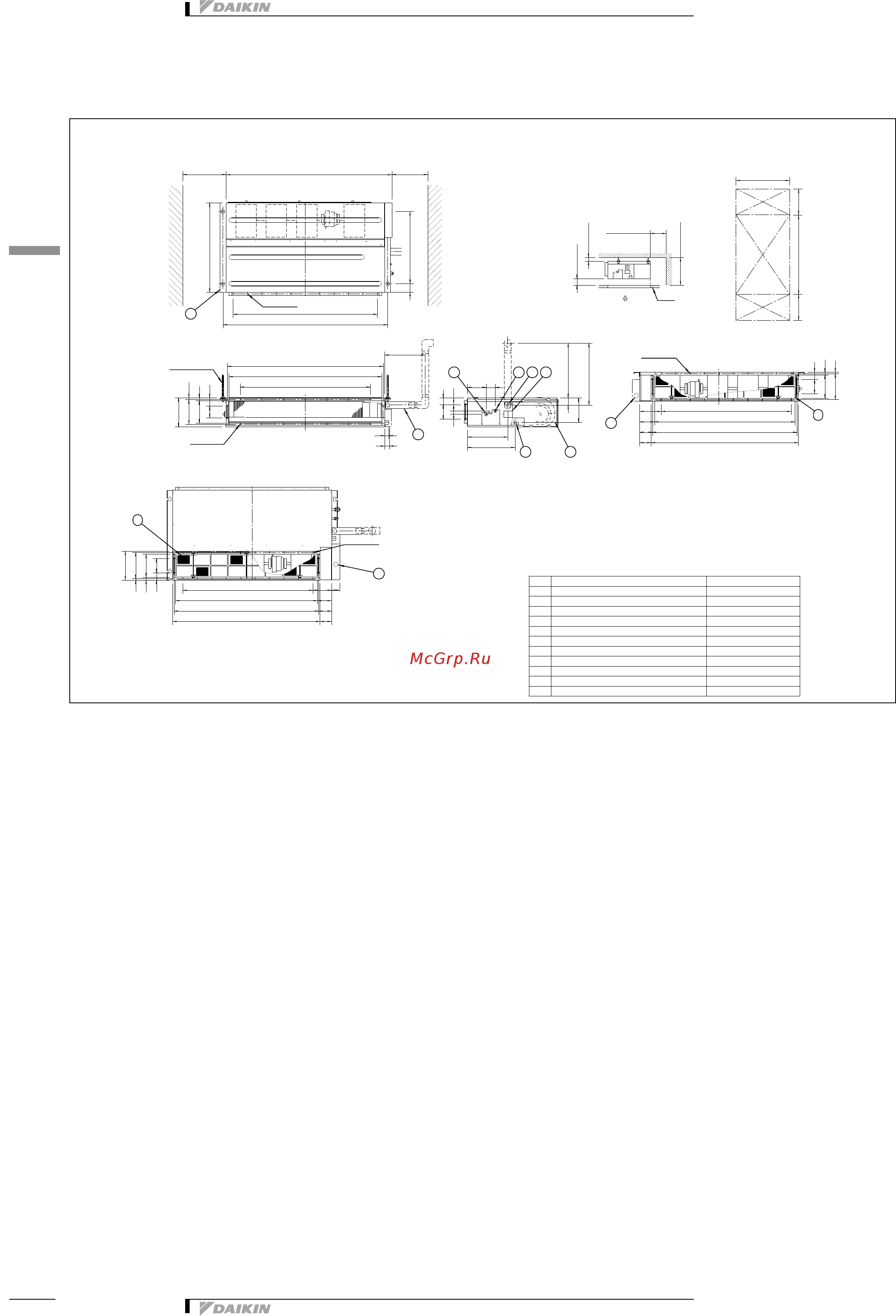 Daikin FXDQ15A3VEB [14/37] Dimensional drawings