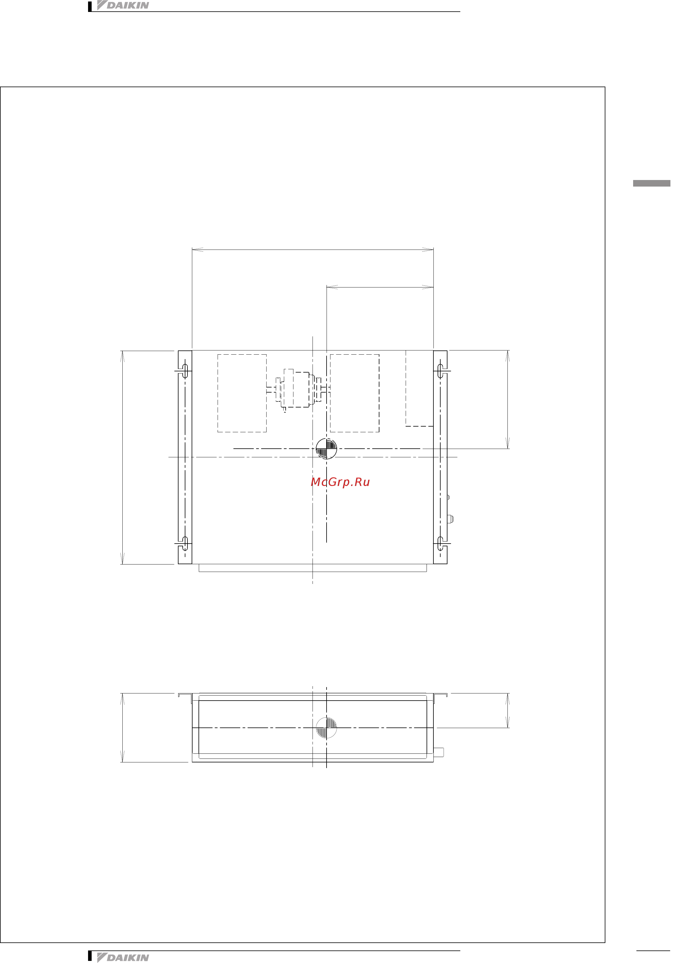 Daikin FXDQ15A3VEB [15/37] Centre of gravity