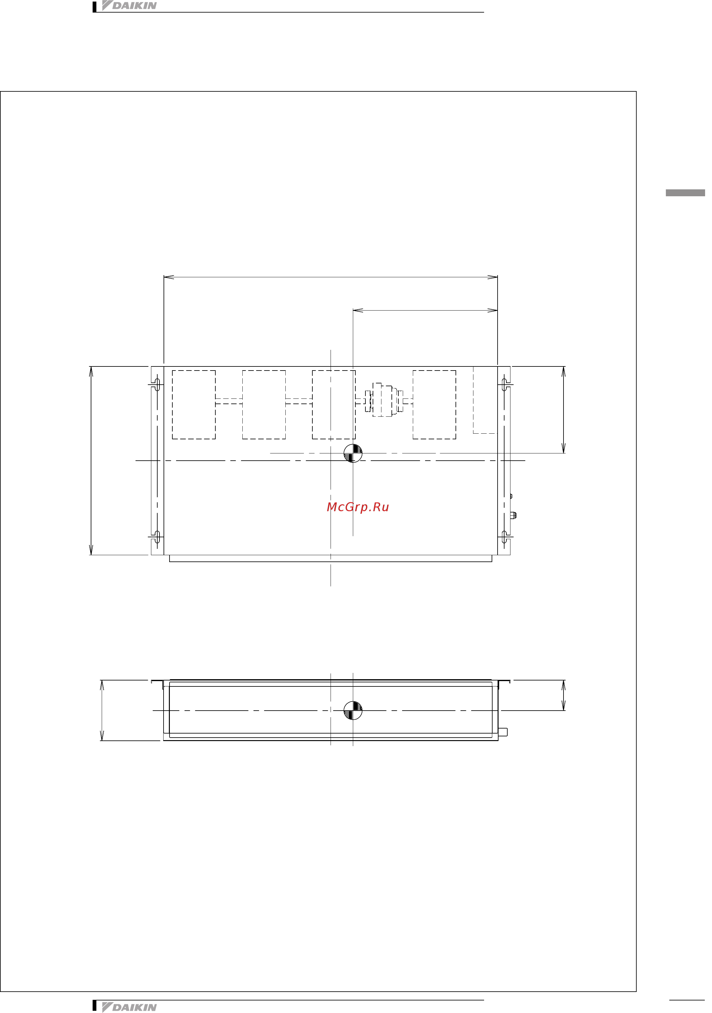 Daikin FXDQ15A3VEB [17/37] Centre of gravity