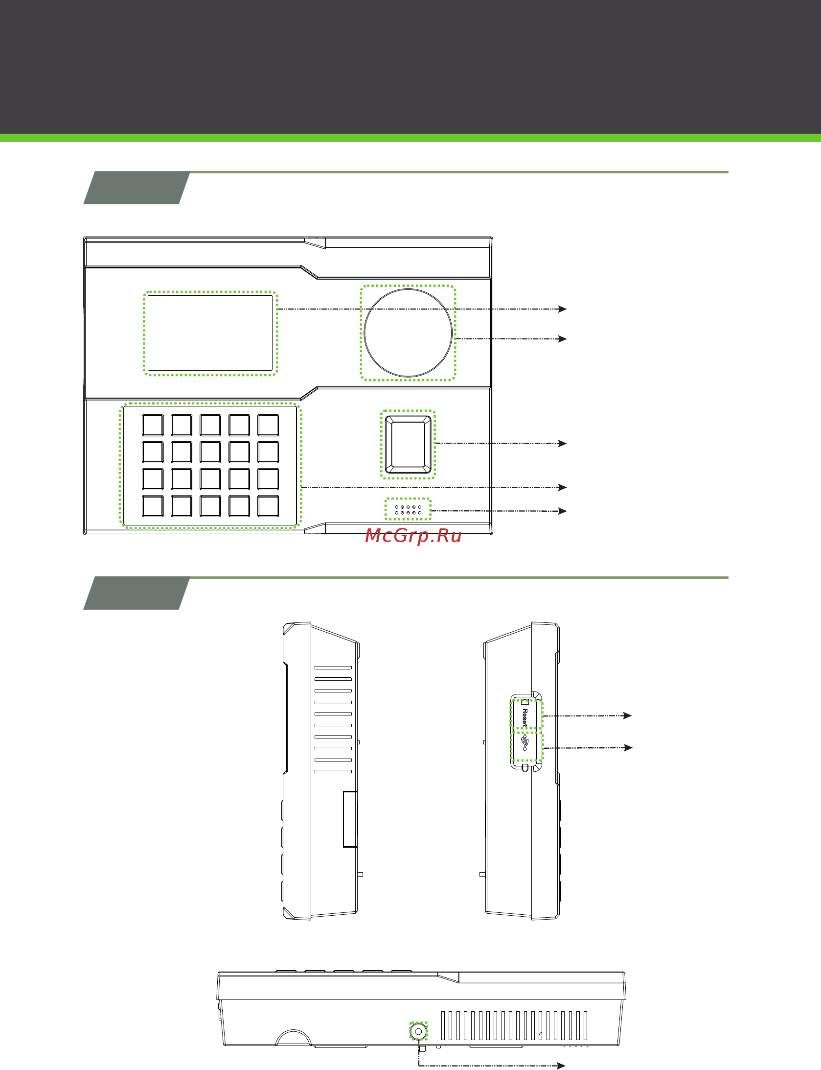 Zkteco IN05 [3/18] Device overview