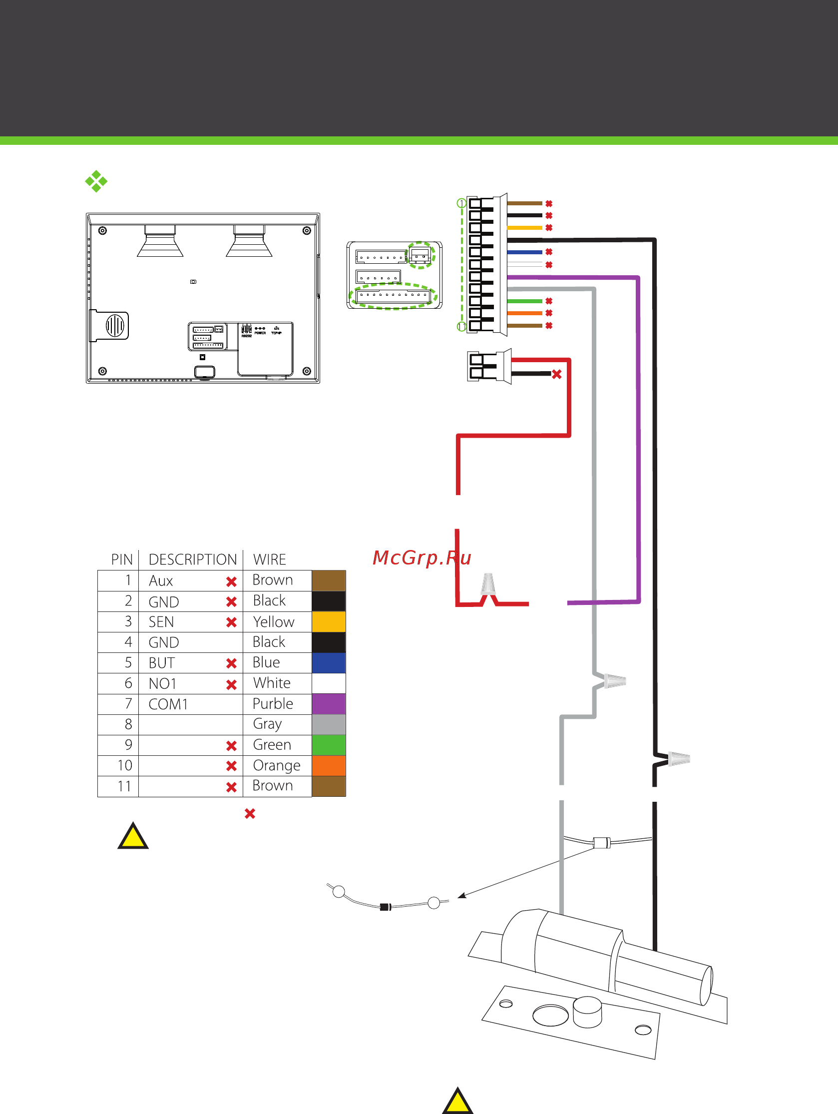 Zkteco IN05 [8/18] Lock relay connection