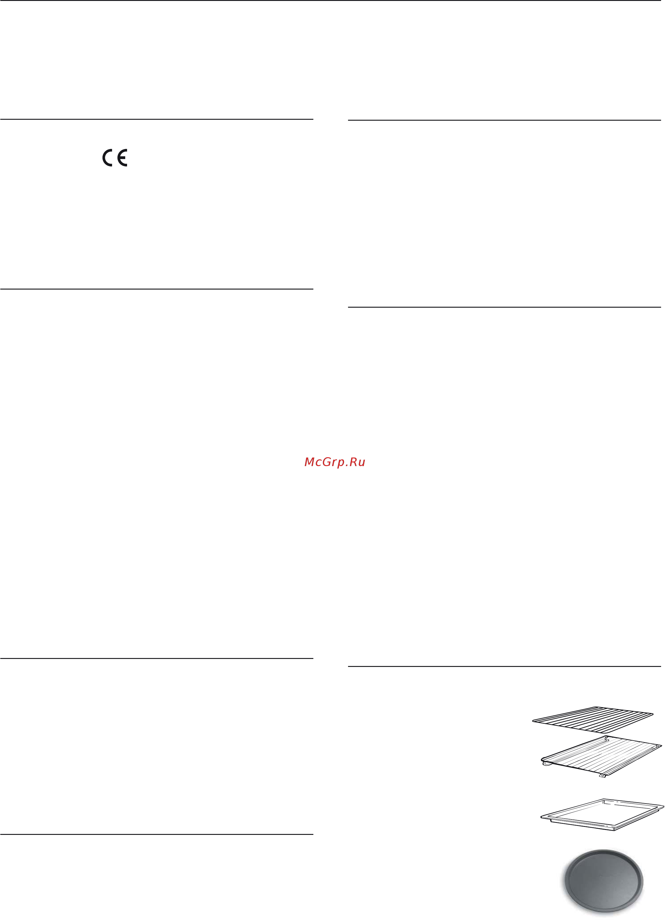 Candy FCR 824 GH/E [52/70] Všeobecná upozornění