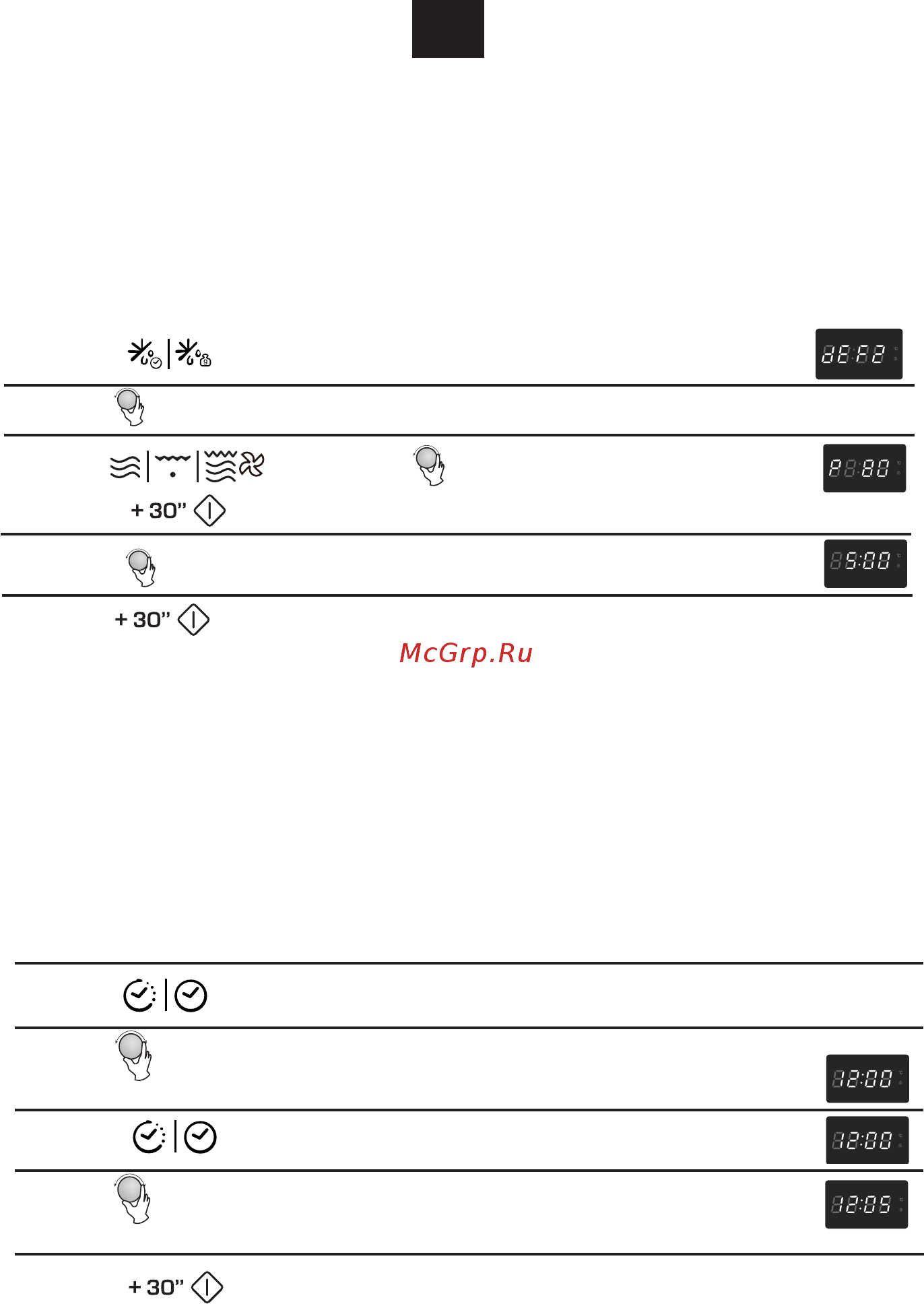 Candy CMXC 25DCS [18/72] Pre set function
