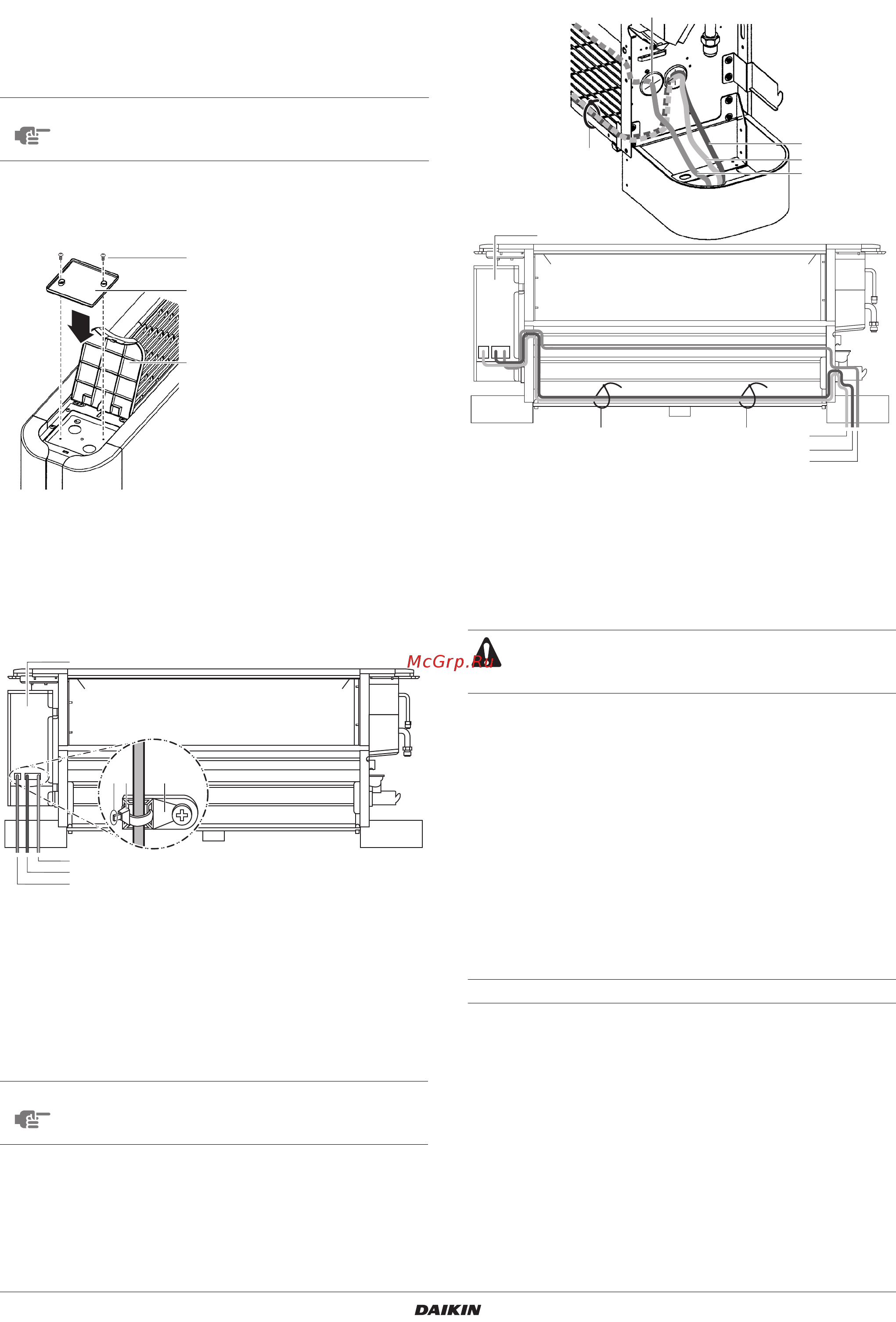 Daikin FXNQ25P2VEB [12/20] Прокладка электропроводки