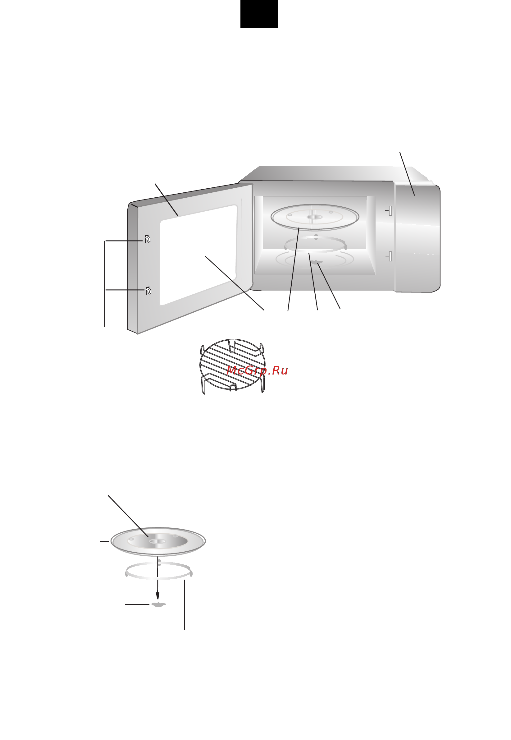 Candy CMXC 30DCVB [13/40] Г если стеклянная подставка или стол в сборе с