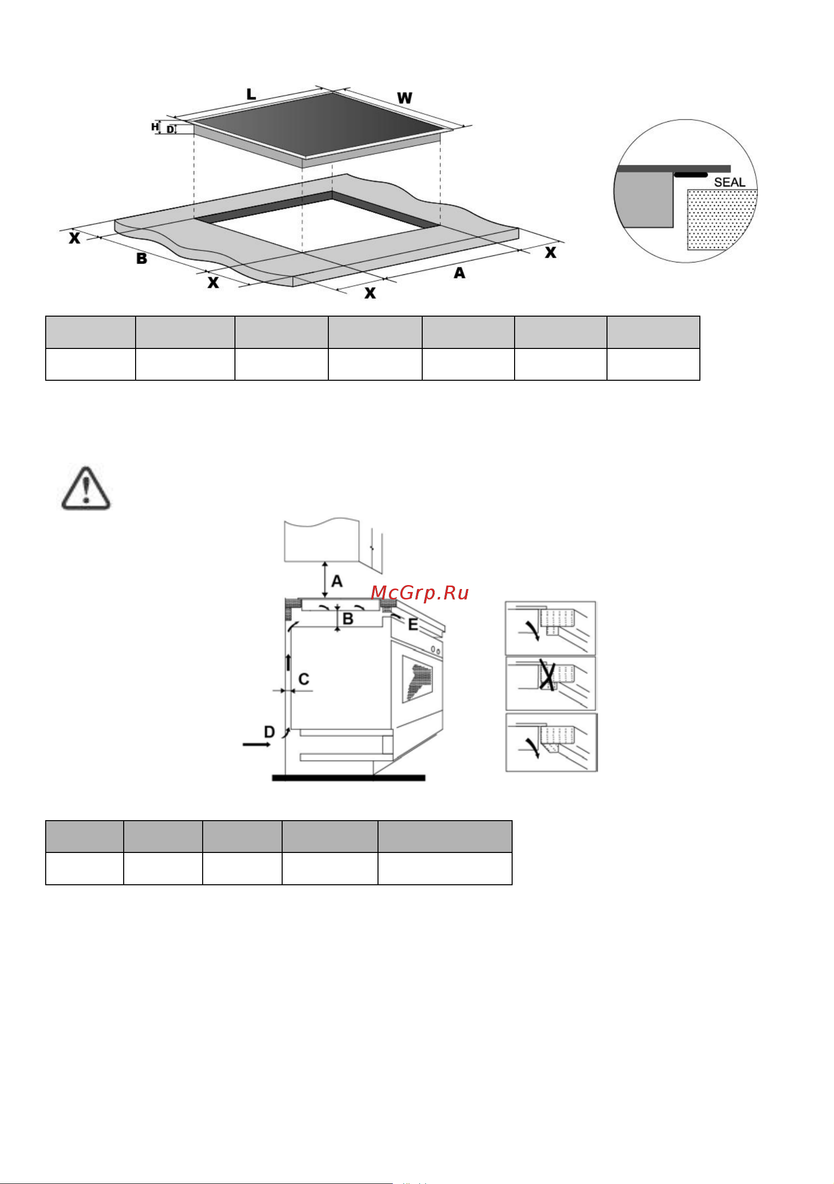 Candy CIB636SCTP [26/345] Before you install the hob make sure that