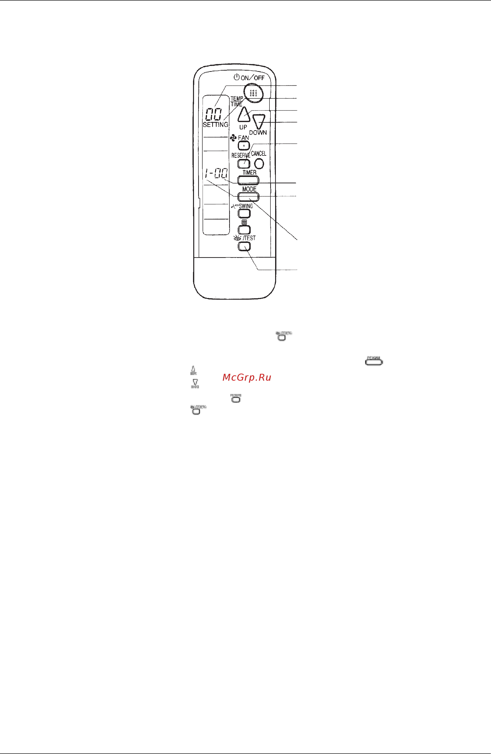 Daikin RWEYQ20MY1 [105/296] Беспроводной удаленный контроллер внутренний блок