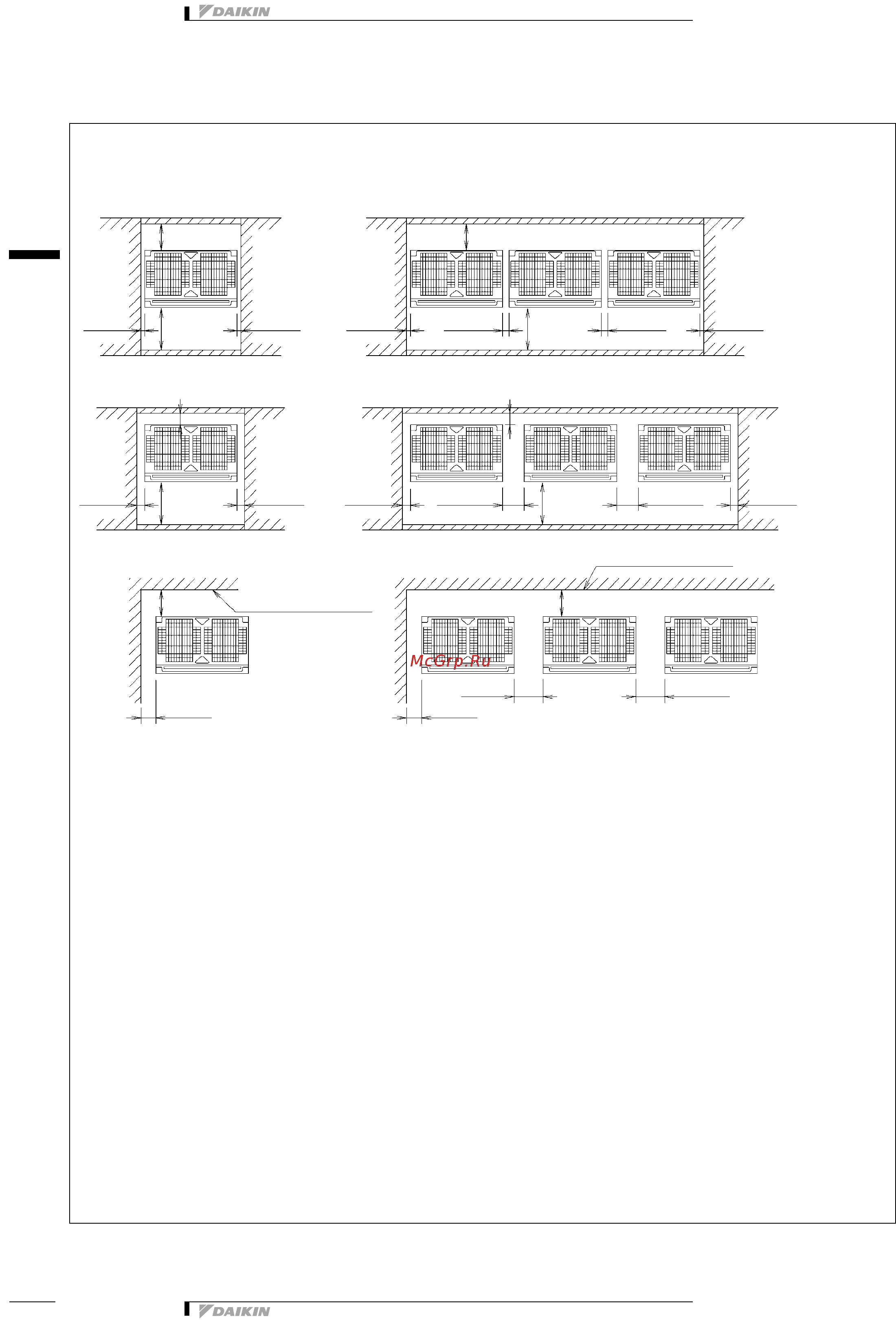 Daikin REYQ46P8Y1B [130/138] 1 место для обслуживания