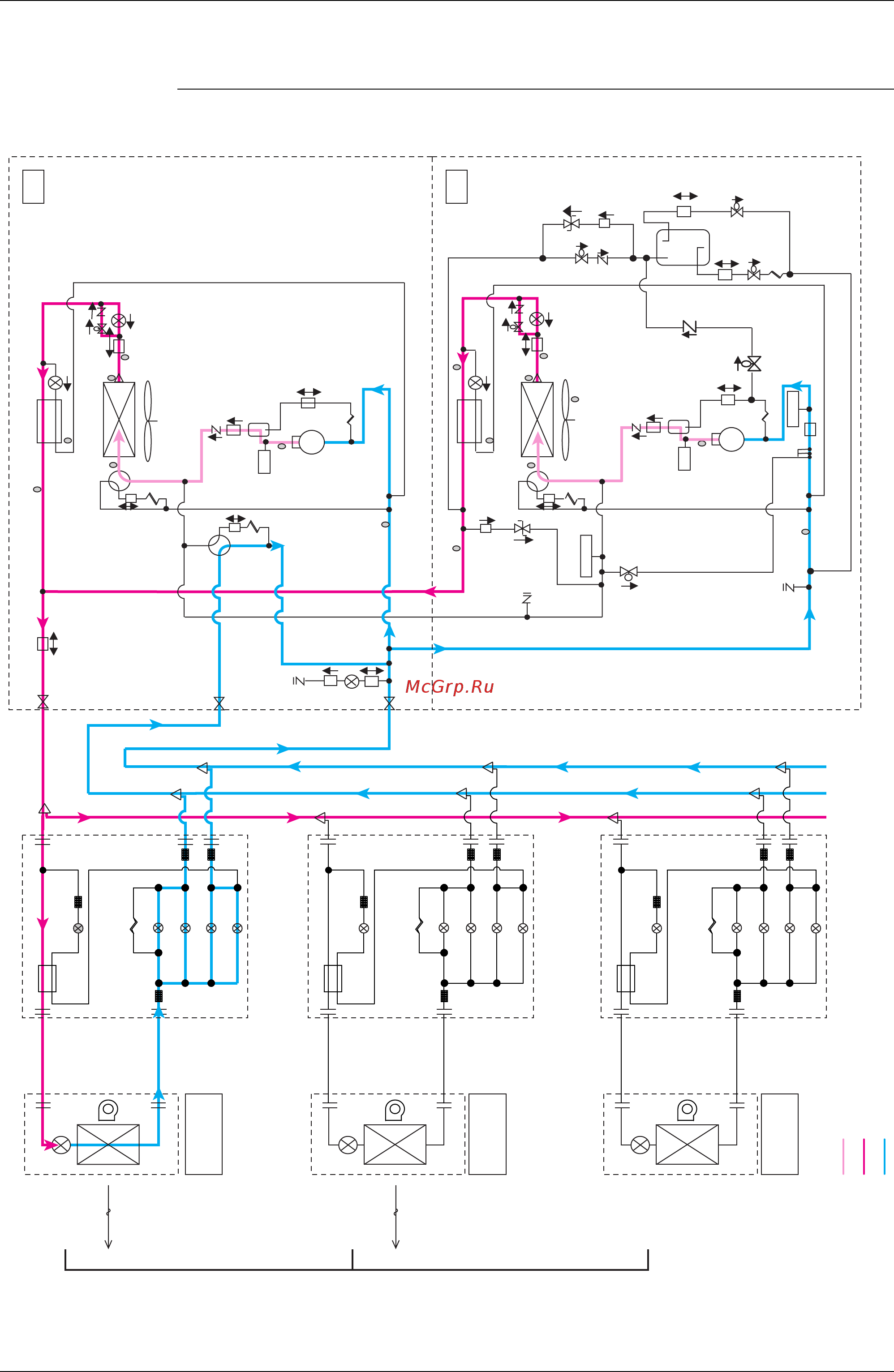 Daikin REYQ48P8Y1B [89/494] Refrigerant flow for each operation mode