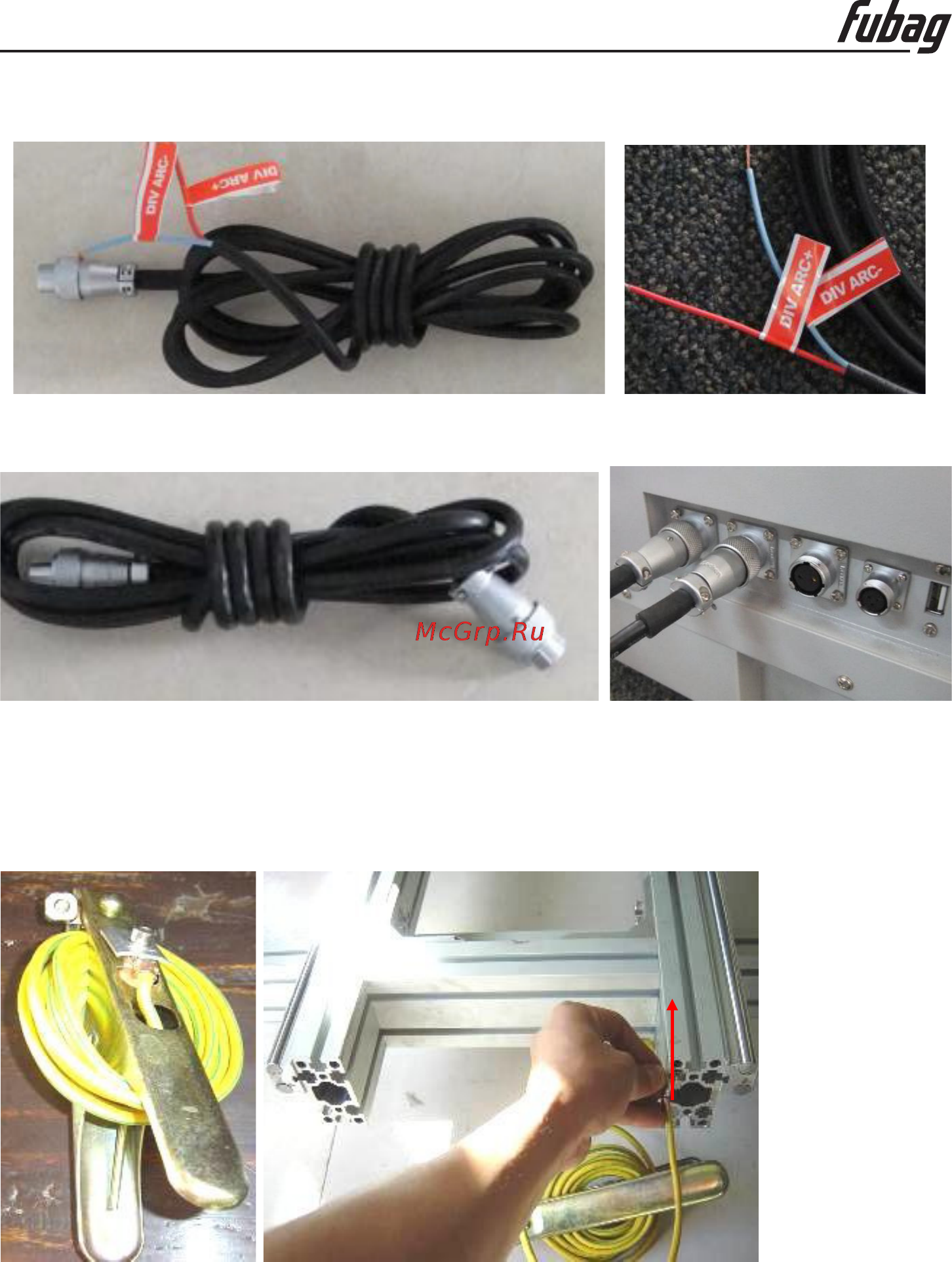 Fubag INCUT 10 38676 + Направляющие рельсы для INCUT 10 38884 38 676.1 [17/71] Подсоединение кабеля заземления