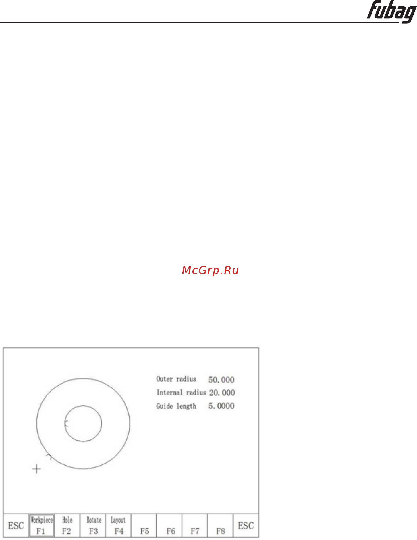 Fubag INCUT 10 38676 + Направляющие рельсы для INCUT 10 38884 38 676.1 [56/71] Расположение и разметка элементов контура