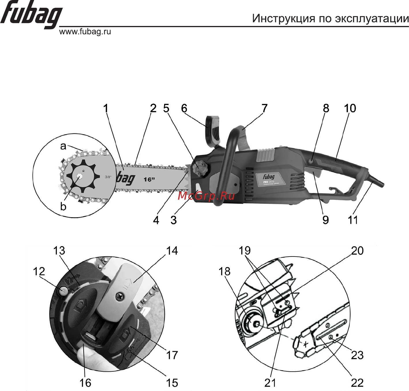 Fubag FES 2416 Руководство пользователя онлайн [9/18] 545264