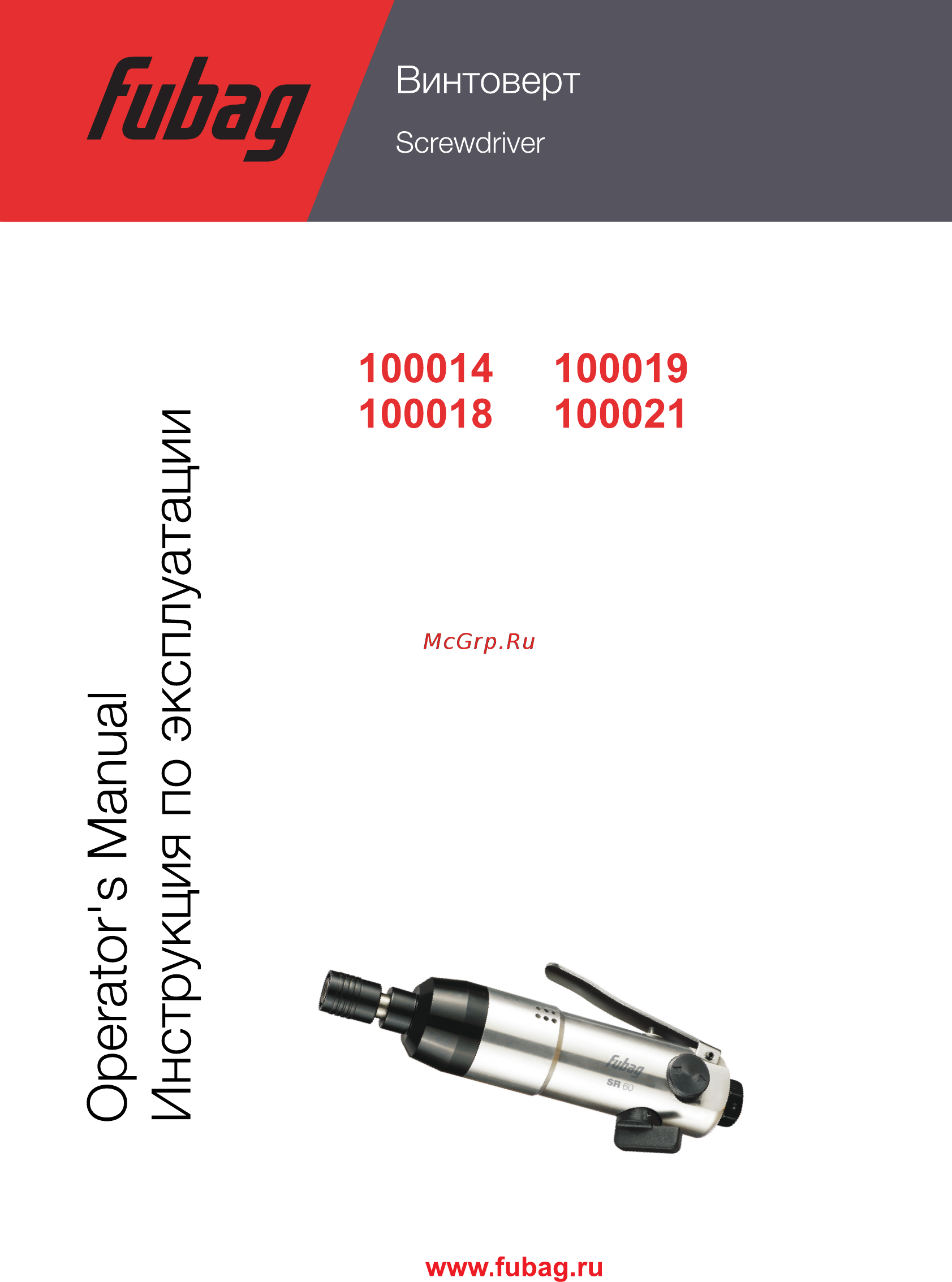 Fubag SL100 100019 Руководство пользователя онлайн