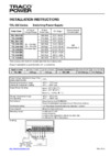 TRACO POWER TXL 350-05S Инструкция по установке