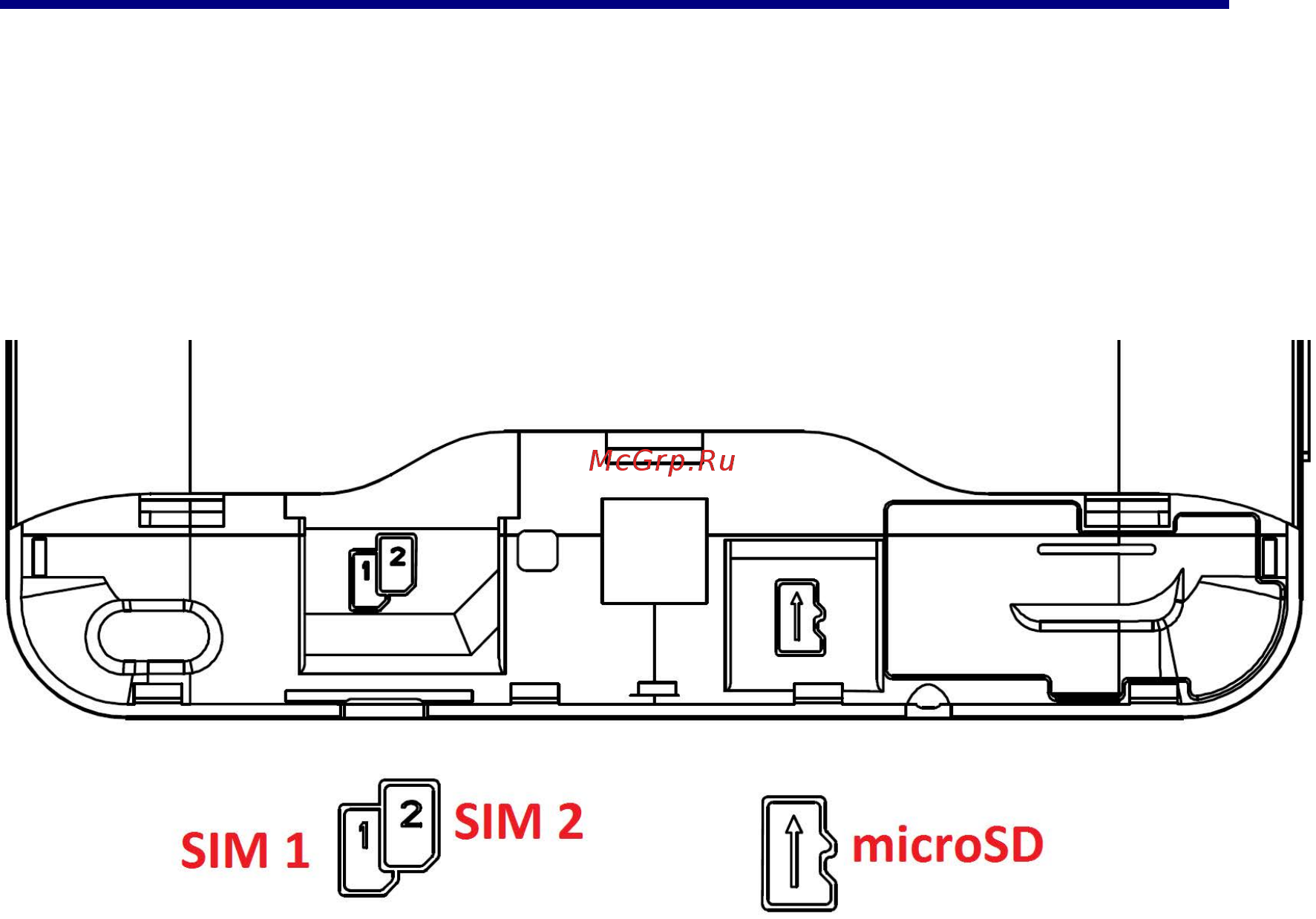Finepower E2 [9/14] Установка sim карт и карты памяти microsd