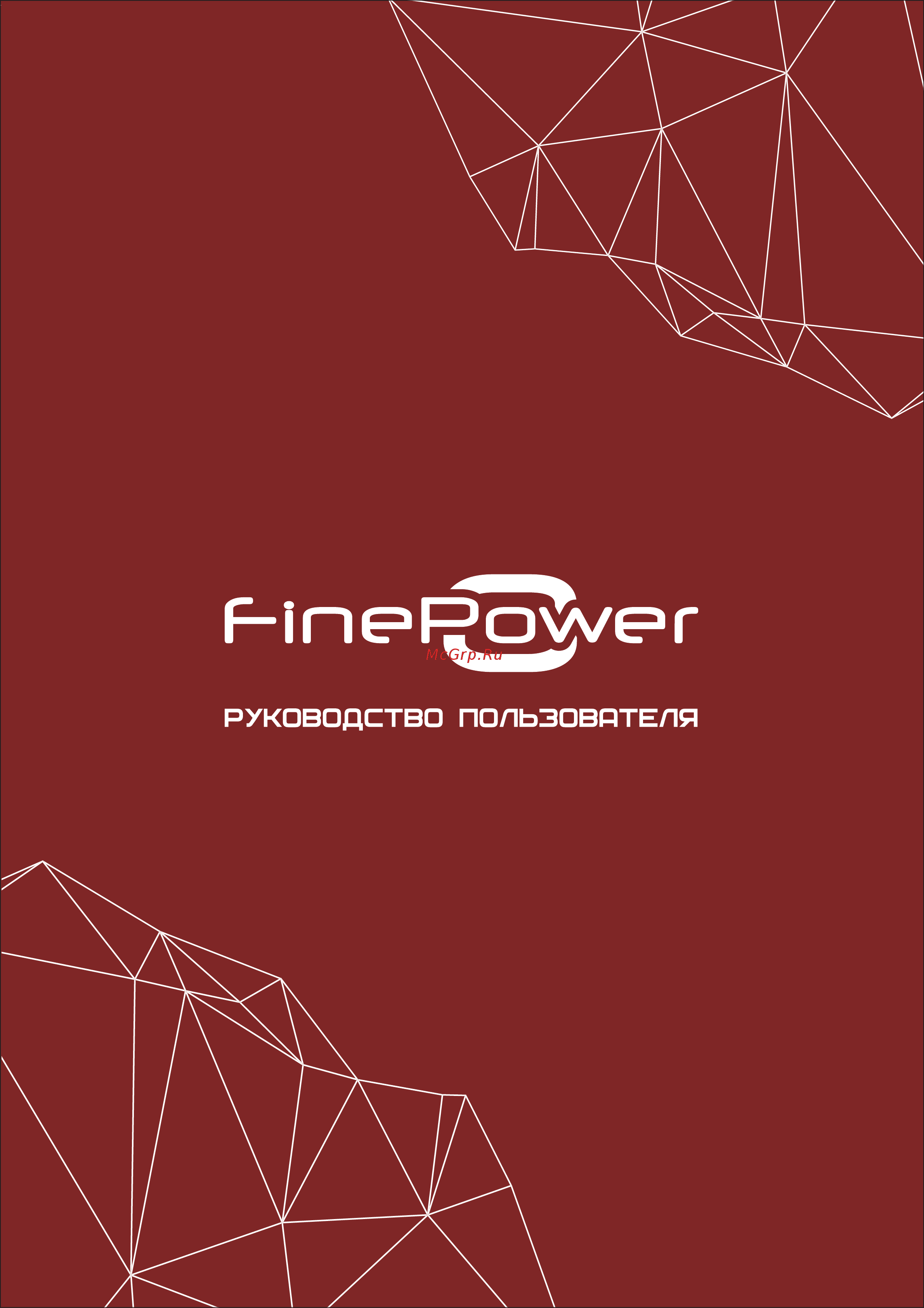 Finepower N1 Руководство пользователя онлайн