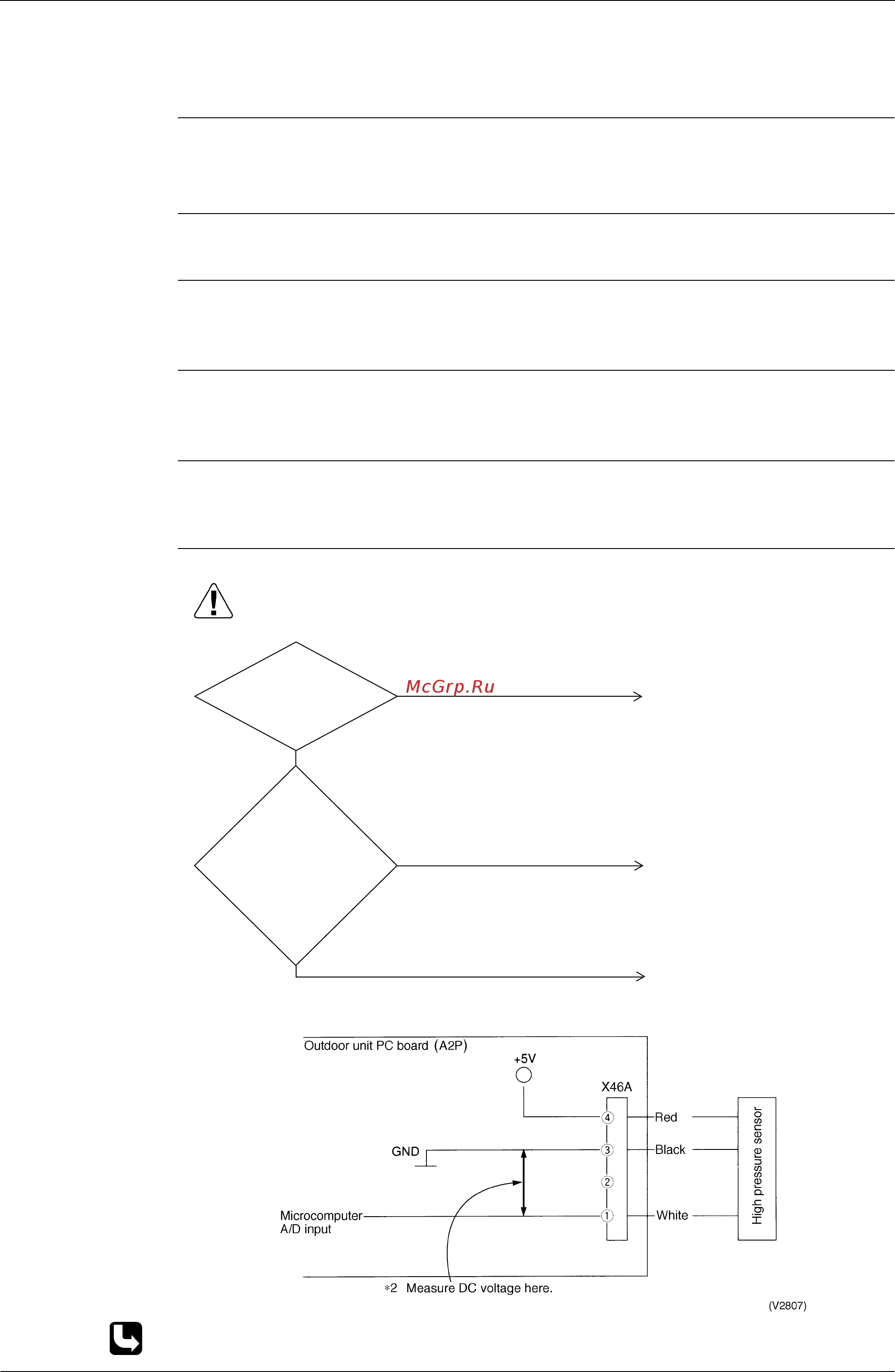 Daikin RXQ36MAY1 [217/344] Outdoor unit malfunction of discharge pipe pressure sensor