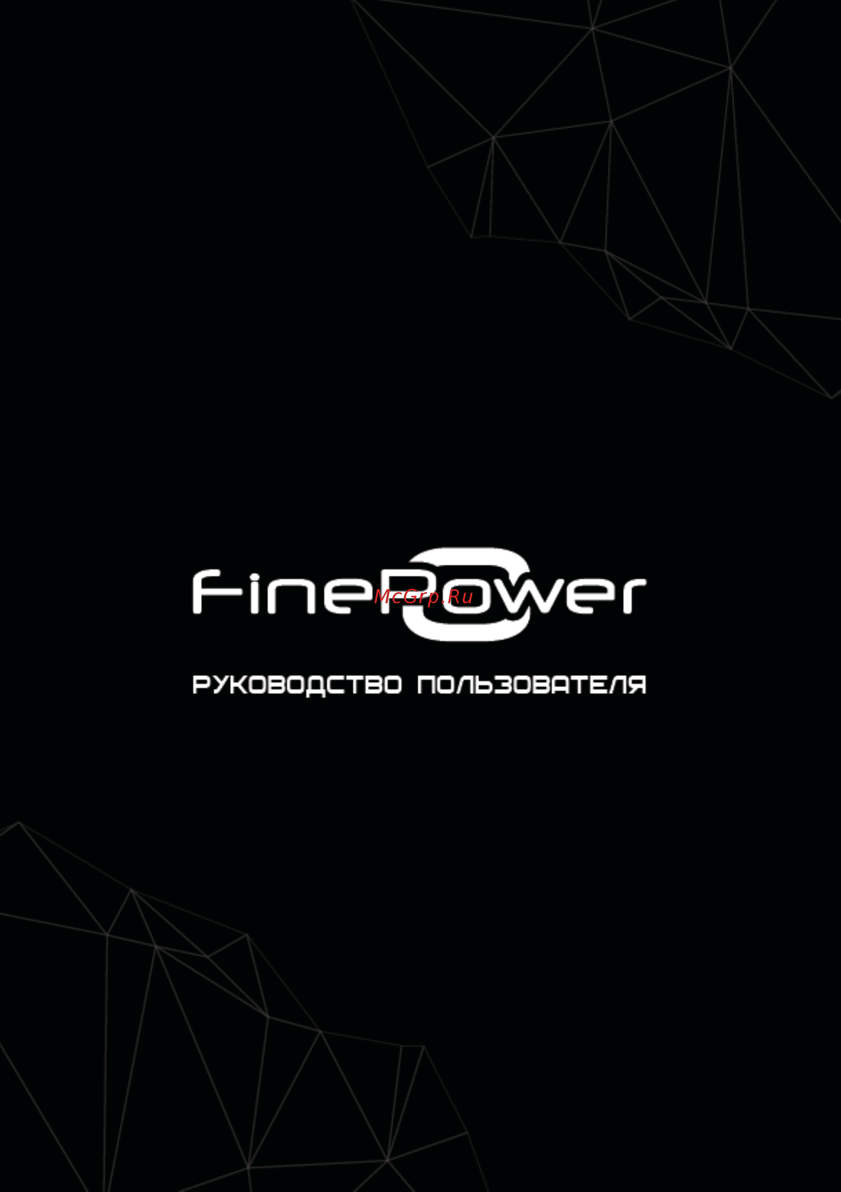 Finepower JS450 Руководство пользователя онлайн