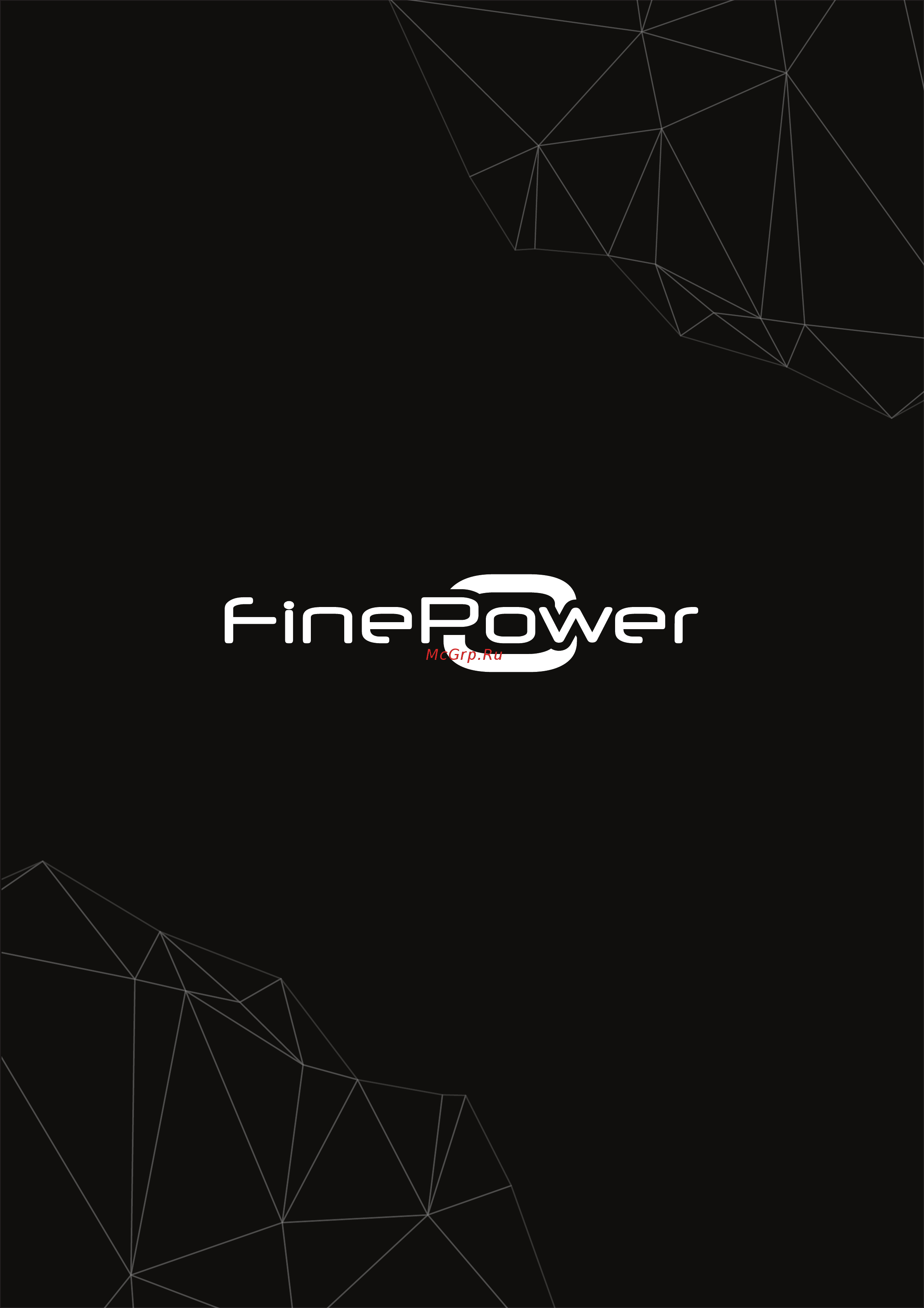 Finepower FPW 1400 Руководство пользователя онлайн