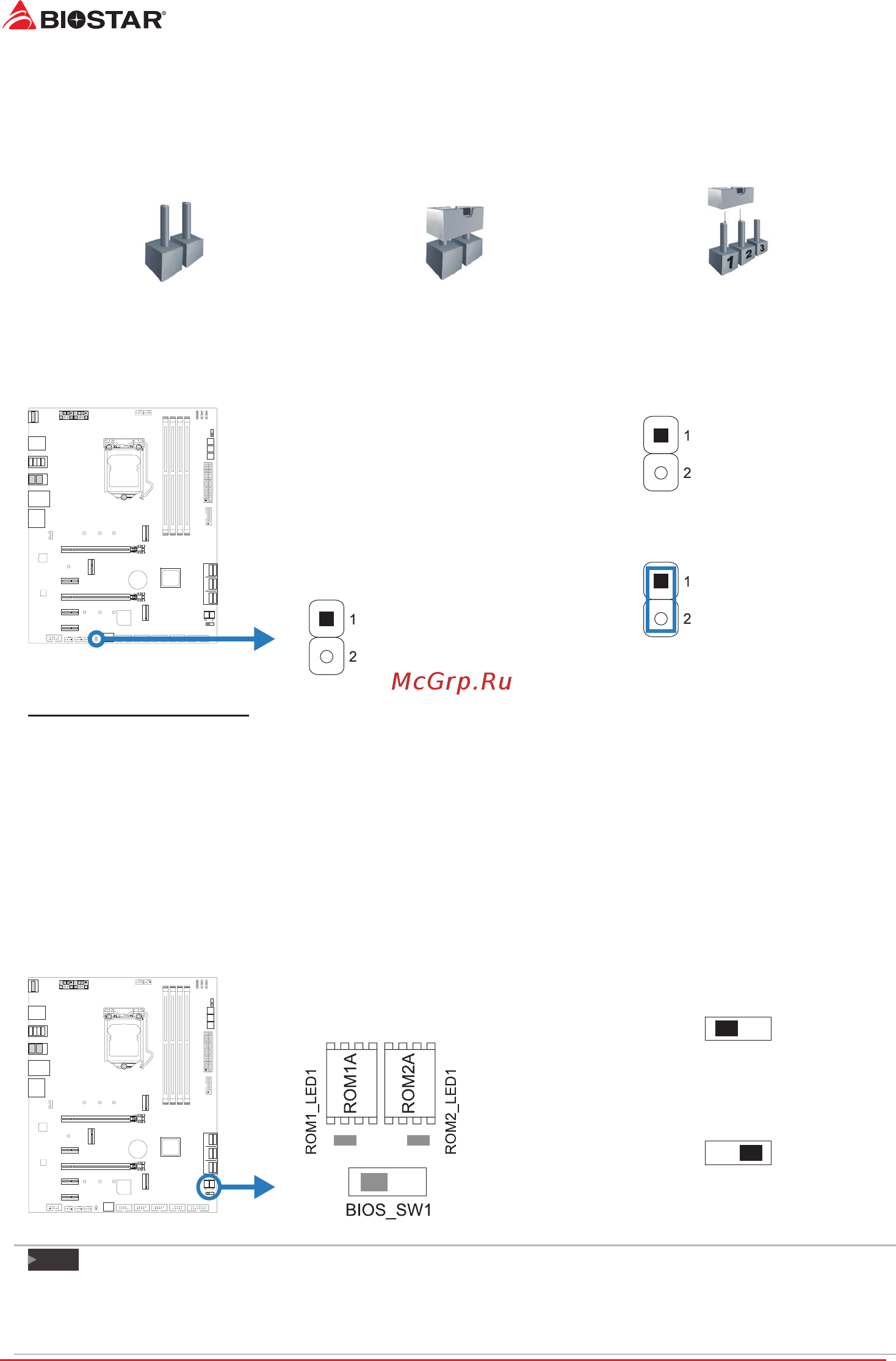 Biostar Z490GTA EVO Версия 5.0 [14/133] Jumper switch setting