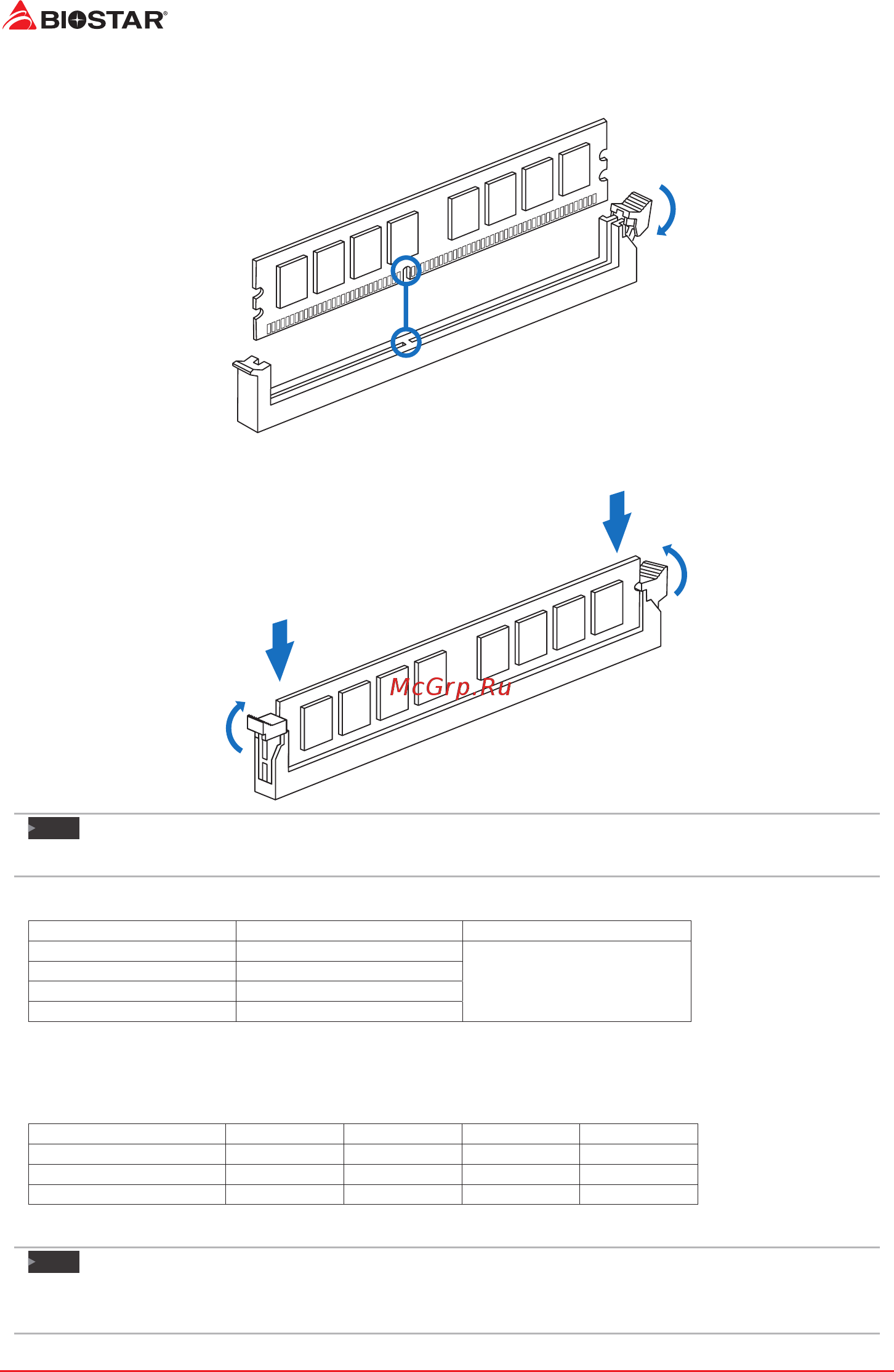 Biostar B560GTQ Версия 5.0 [12/183] Dual channel memory installation