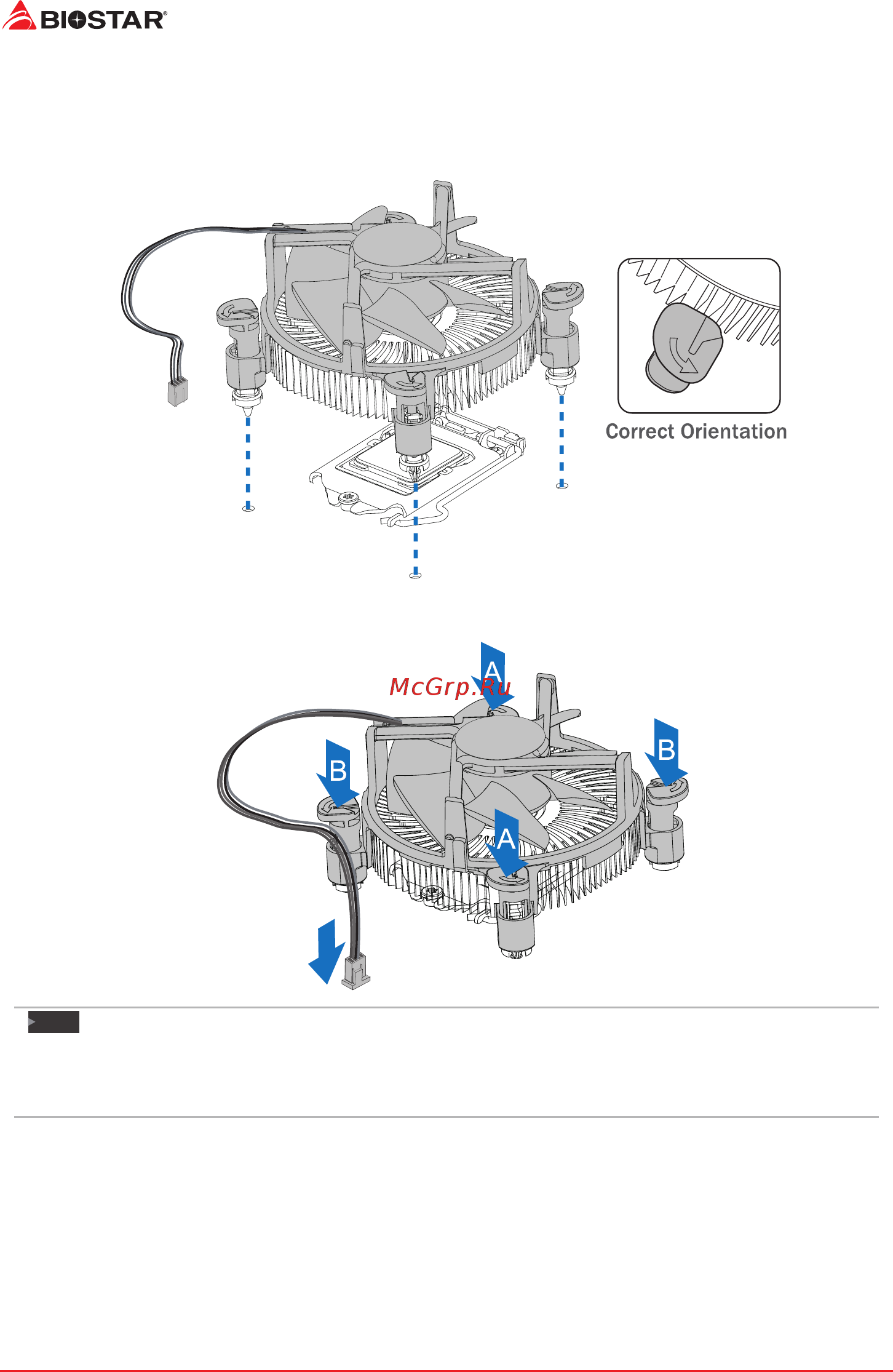 Biostar Z170GTN Версия 5.x [10/76] Install a heatsink