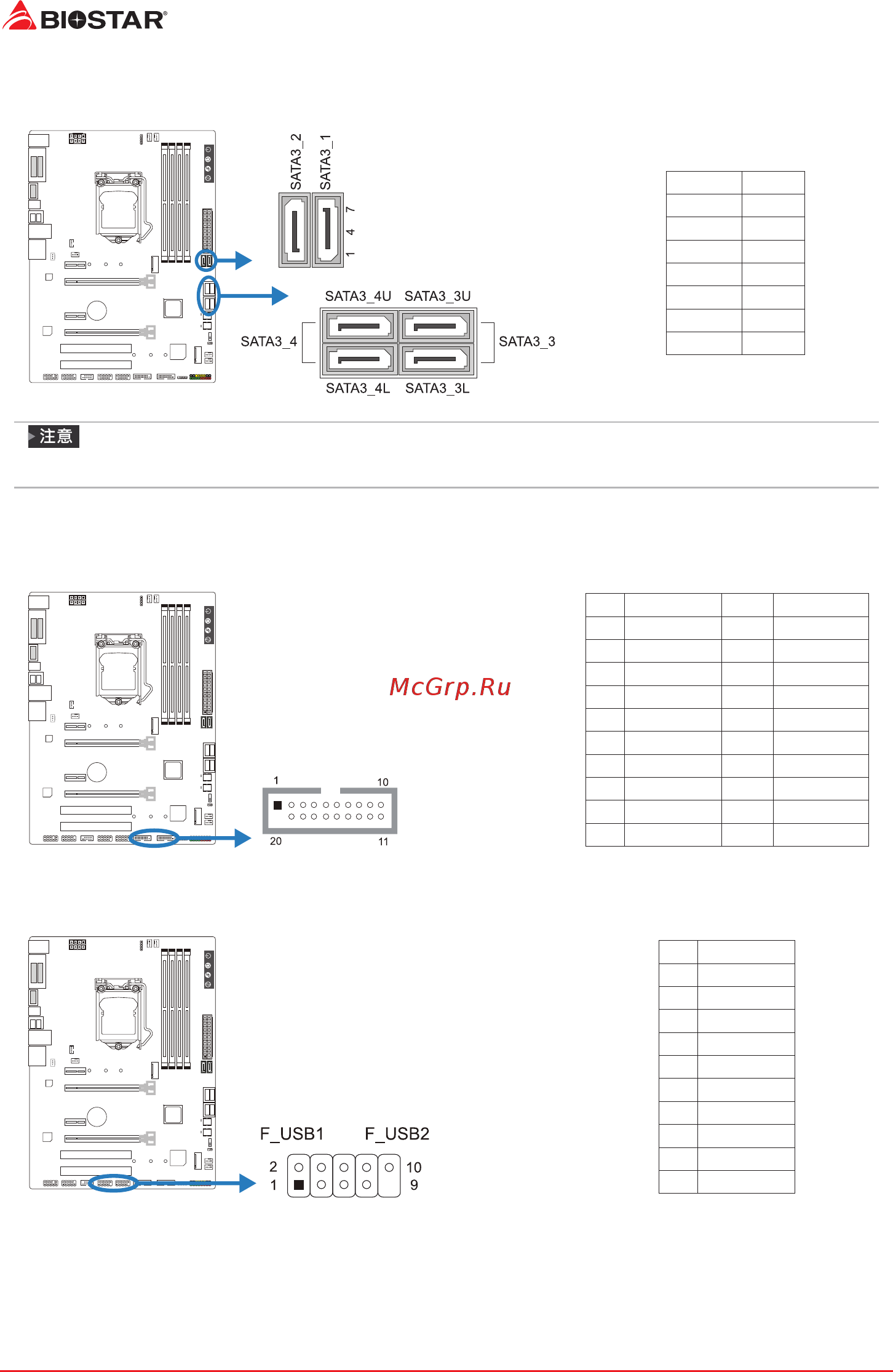 Biostar B250GT5 Версия 5.x [58/80] F_usb1 2 前置面板usb 2 0接头