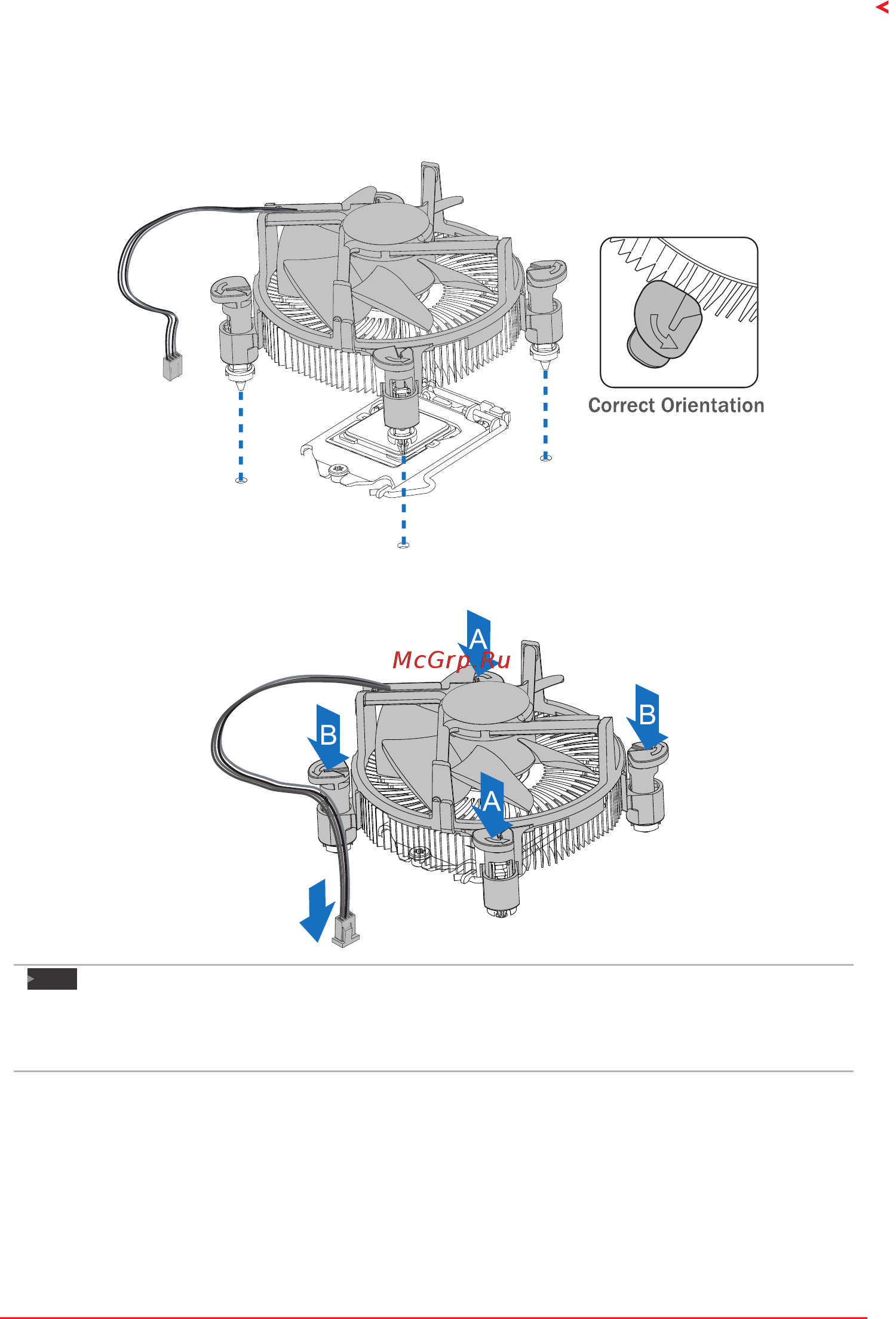 Biostar B250GT5 Версия 5.x [9/80] Install a heatsink