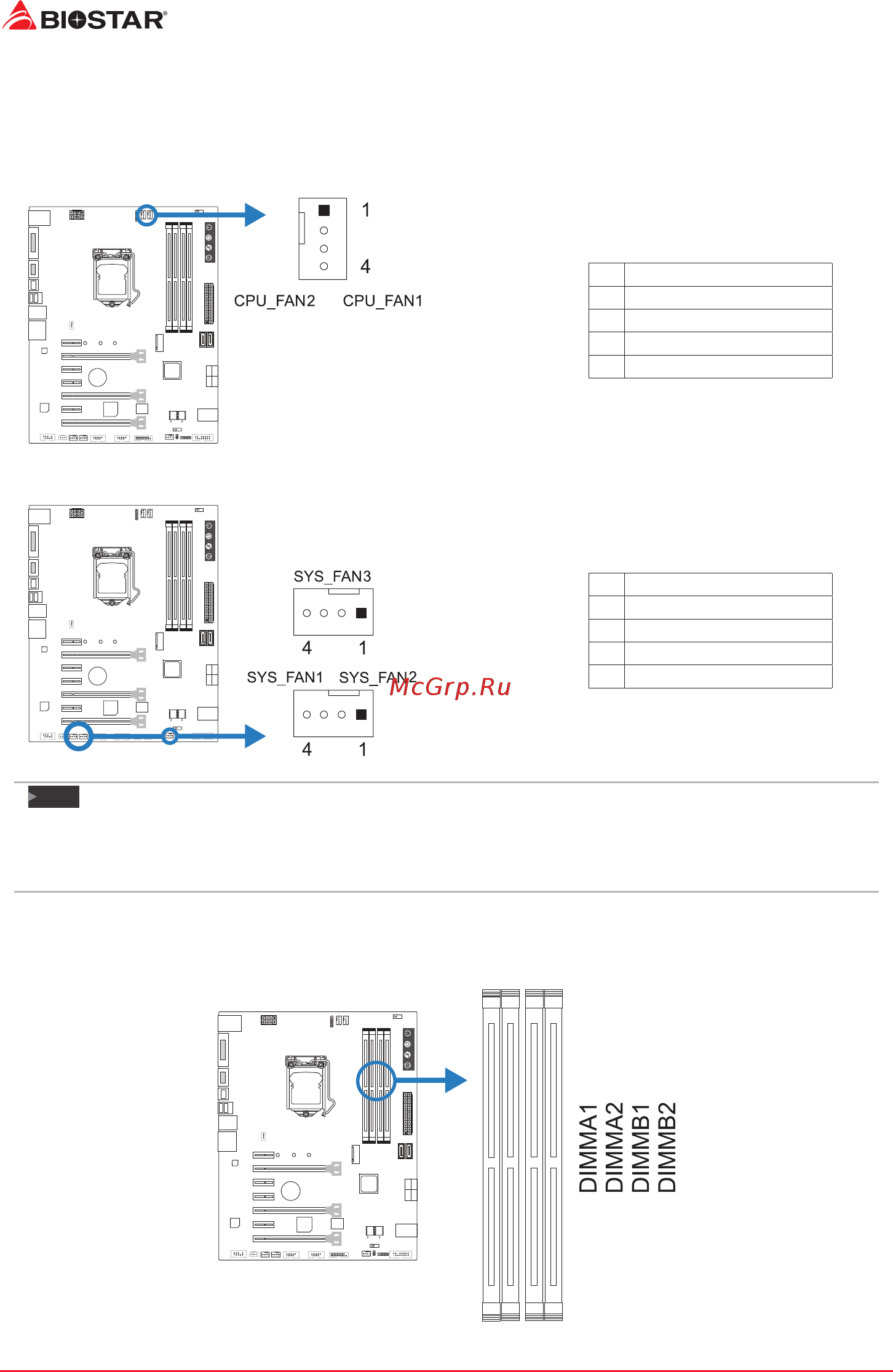 Biostar Z270GT6 Версия 5.x [10/83] Connect cooling fans