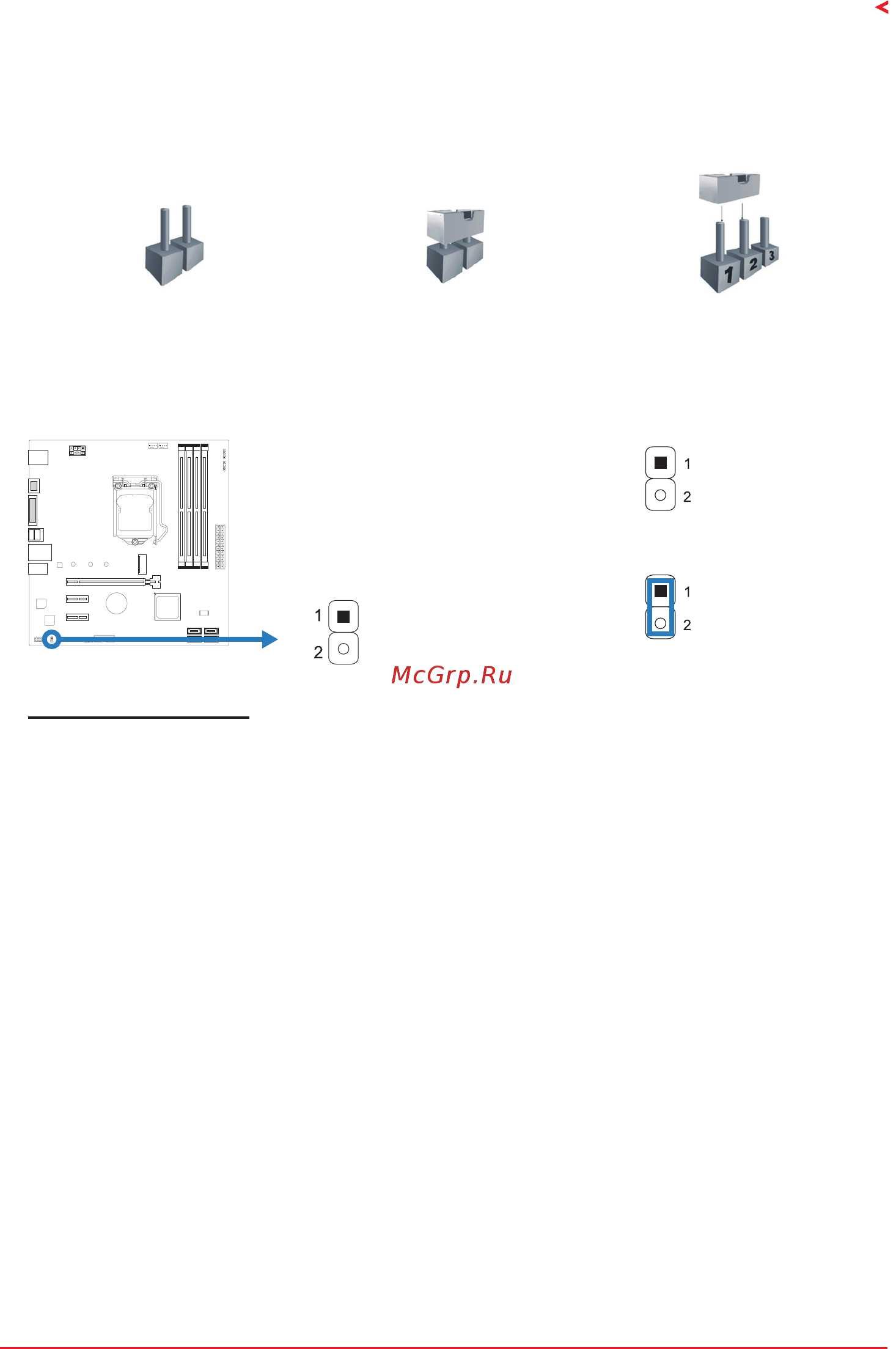 Biostar B365GTQ Версия 5.X [13/87] Jumper switch setting