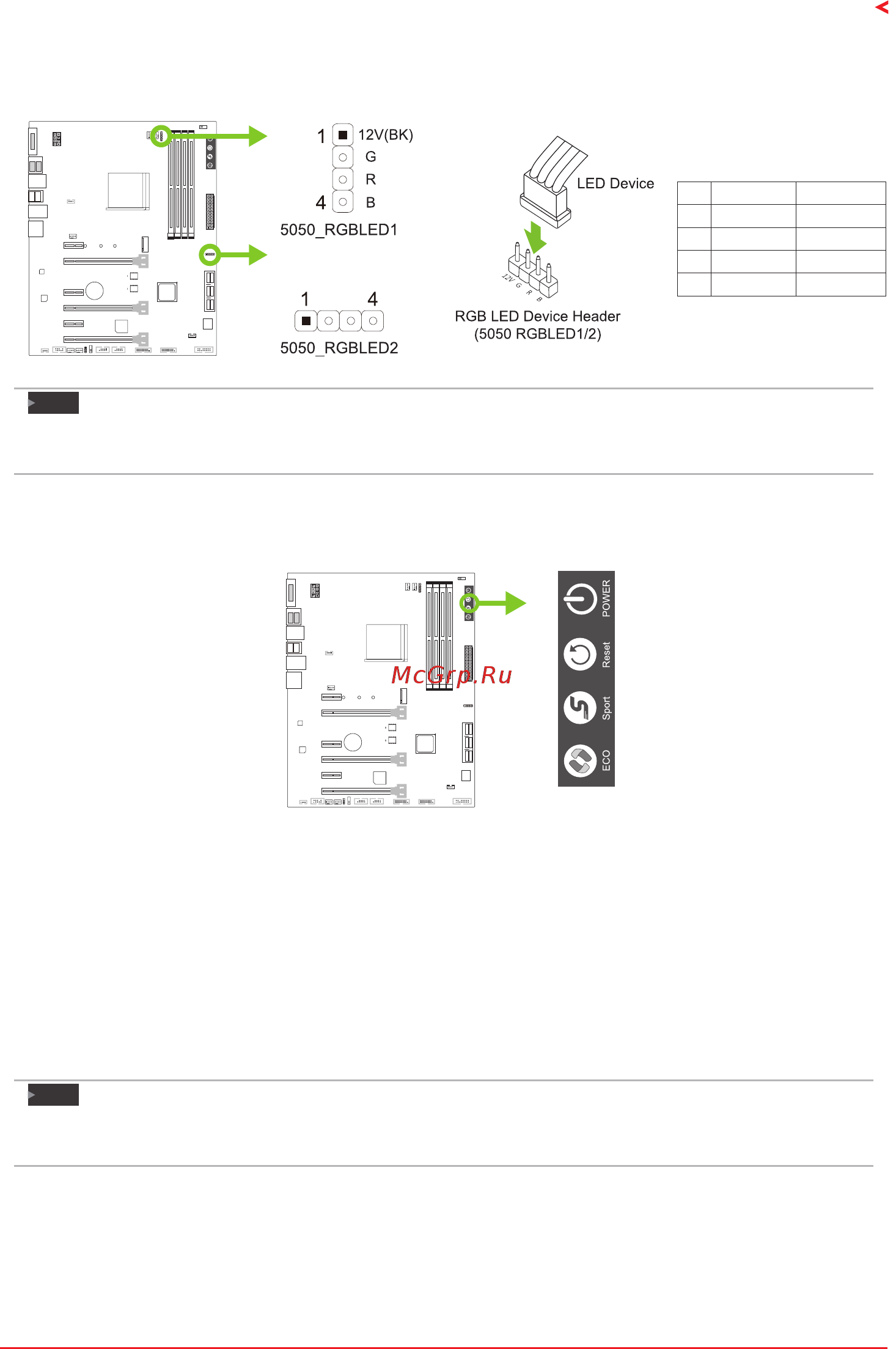 Biostar X370GT7 Версия 5.x [19/83] Buttons indicators leds