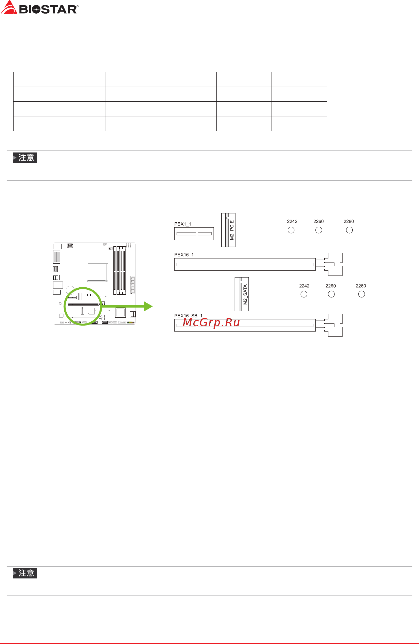 Biostar B450GT Версия 5.0 [96/122] 擴充插槽