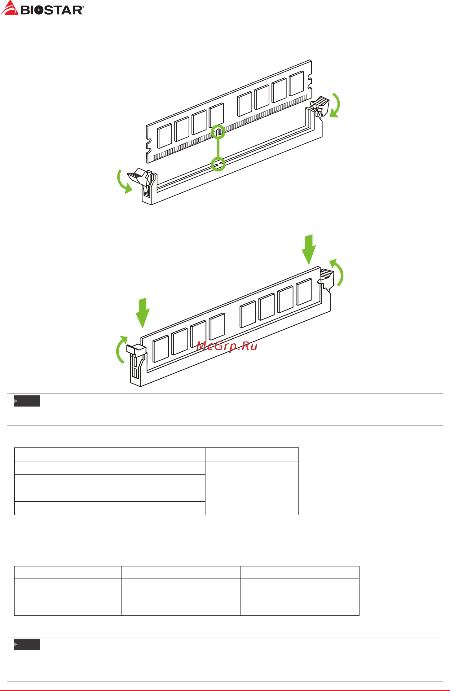 Biostar B550GTA Версия 5.0 [12/140] Dual channel memory installation