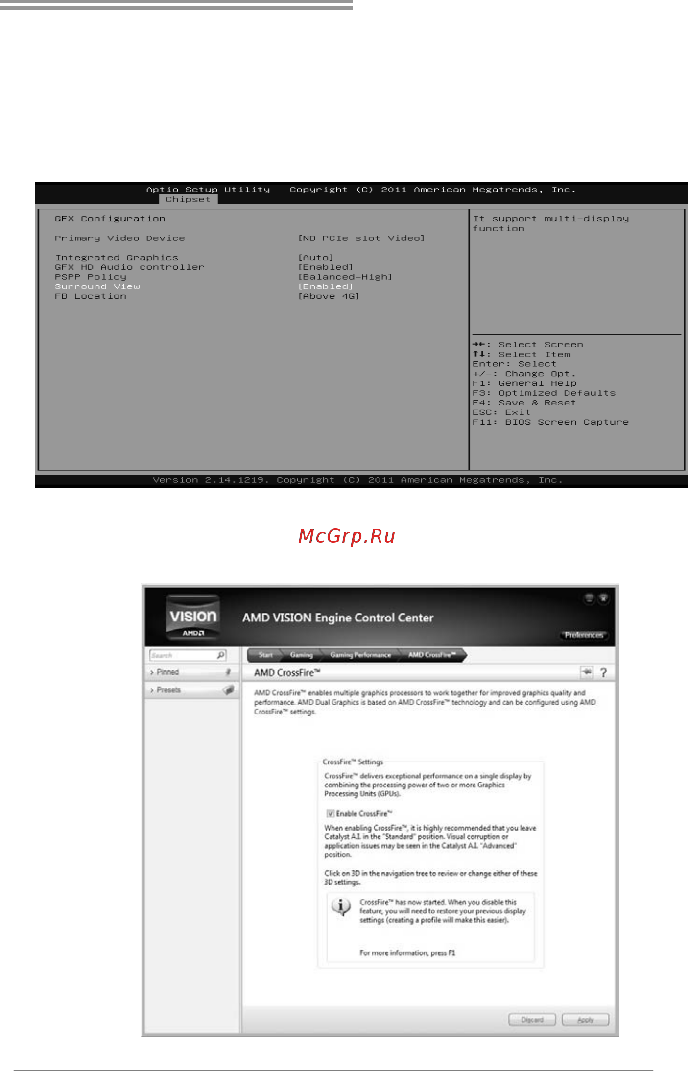 Biostar Hi-Fi A55S2 Версия 6.x [37/55] Amd dual graphics setup