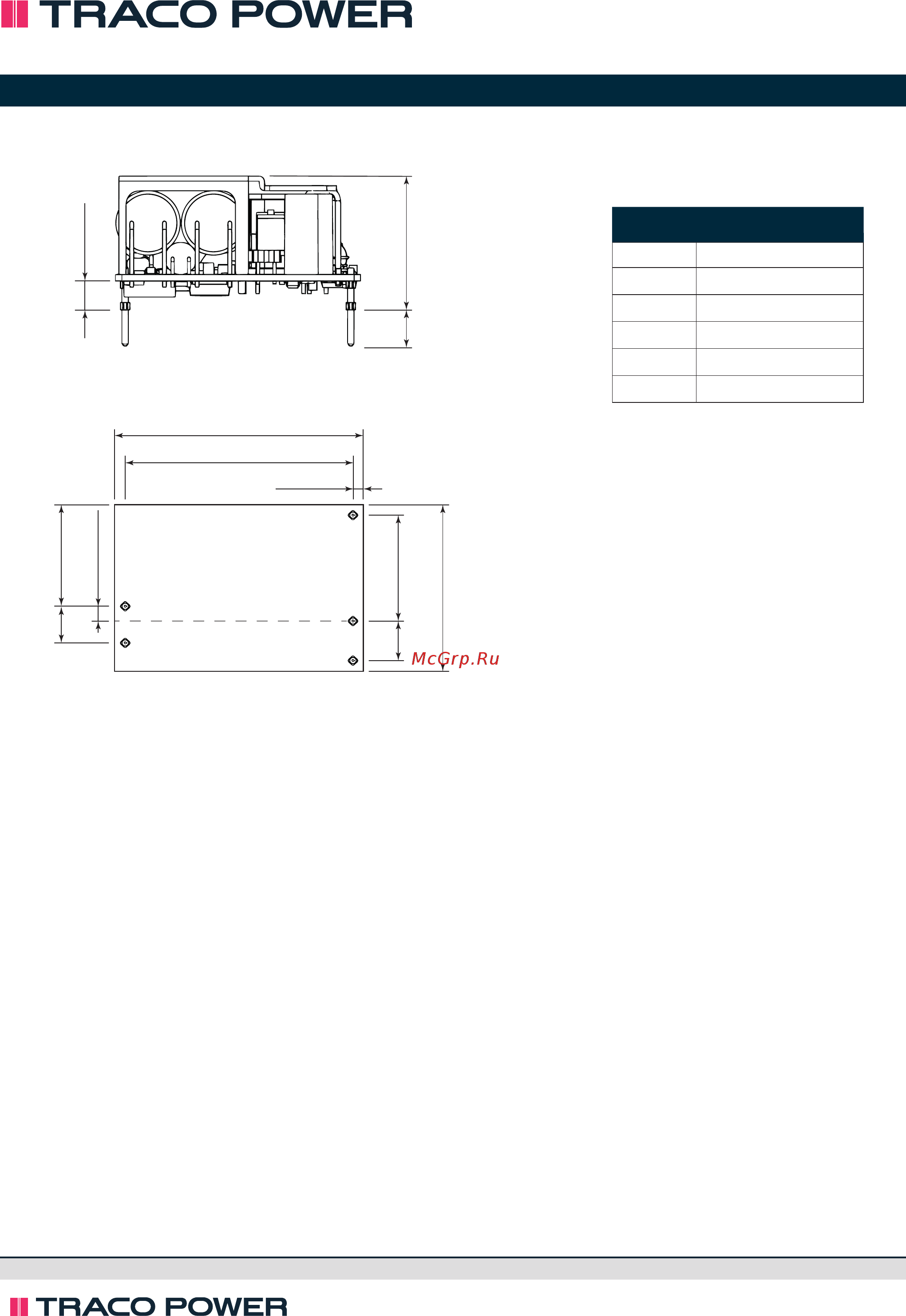 TRACO POWER TPP 15-103A-D [4/4] Tpp 15a d series 15 watt