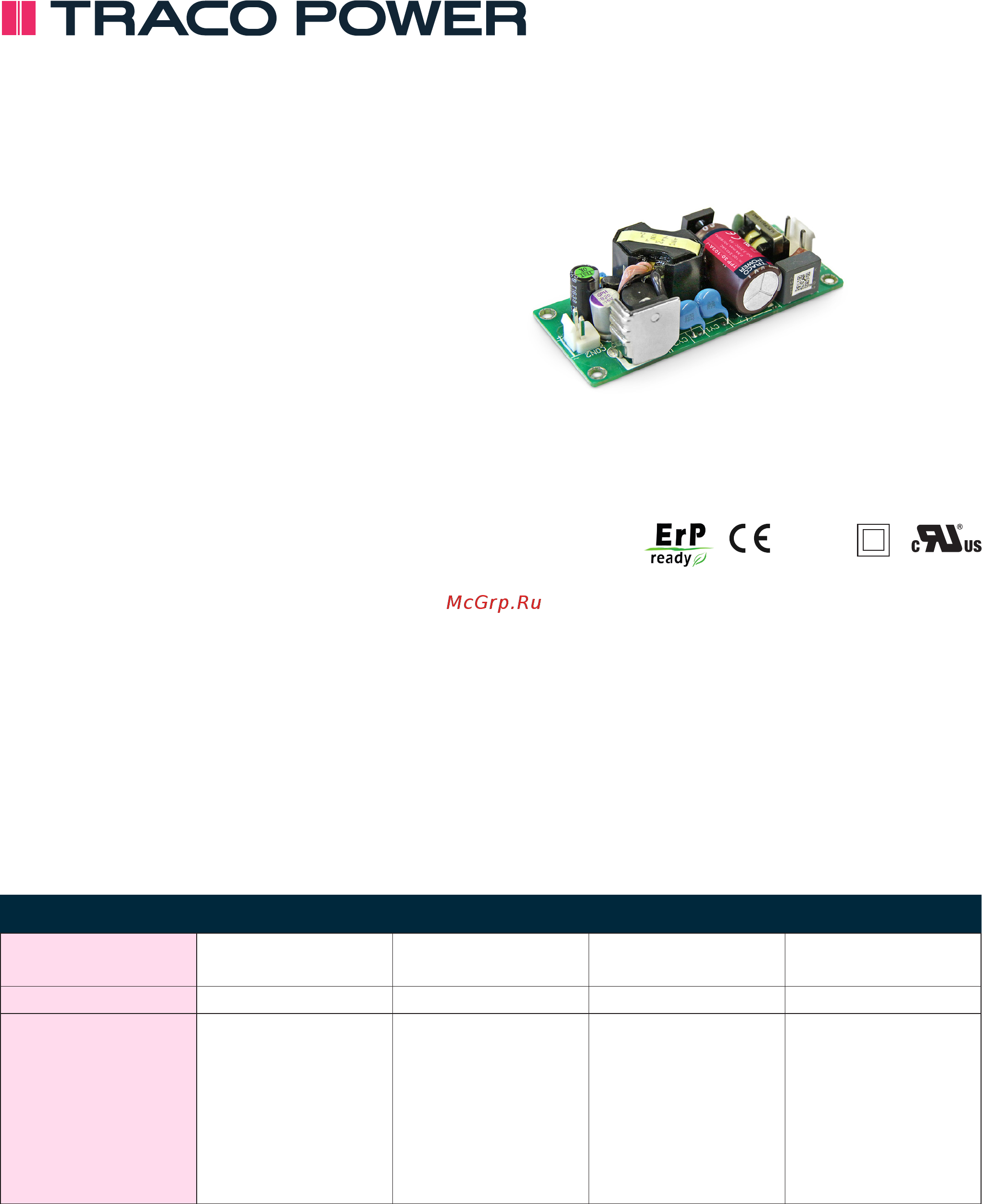 TRACO POWER TPP 30-148A-J Datasheet онлайн