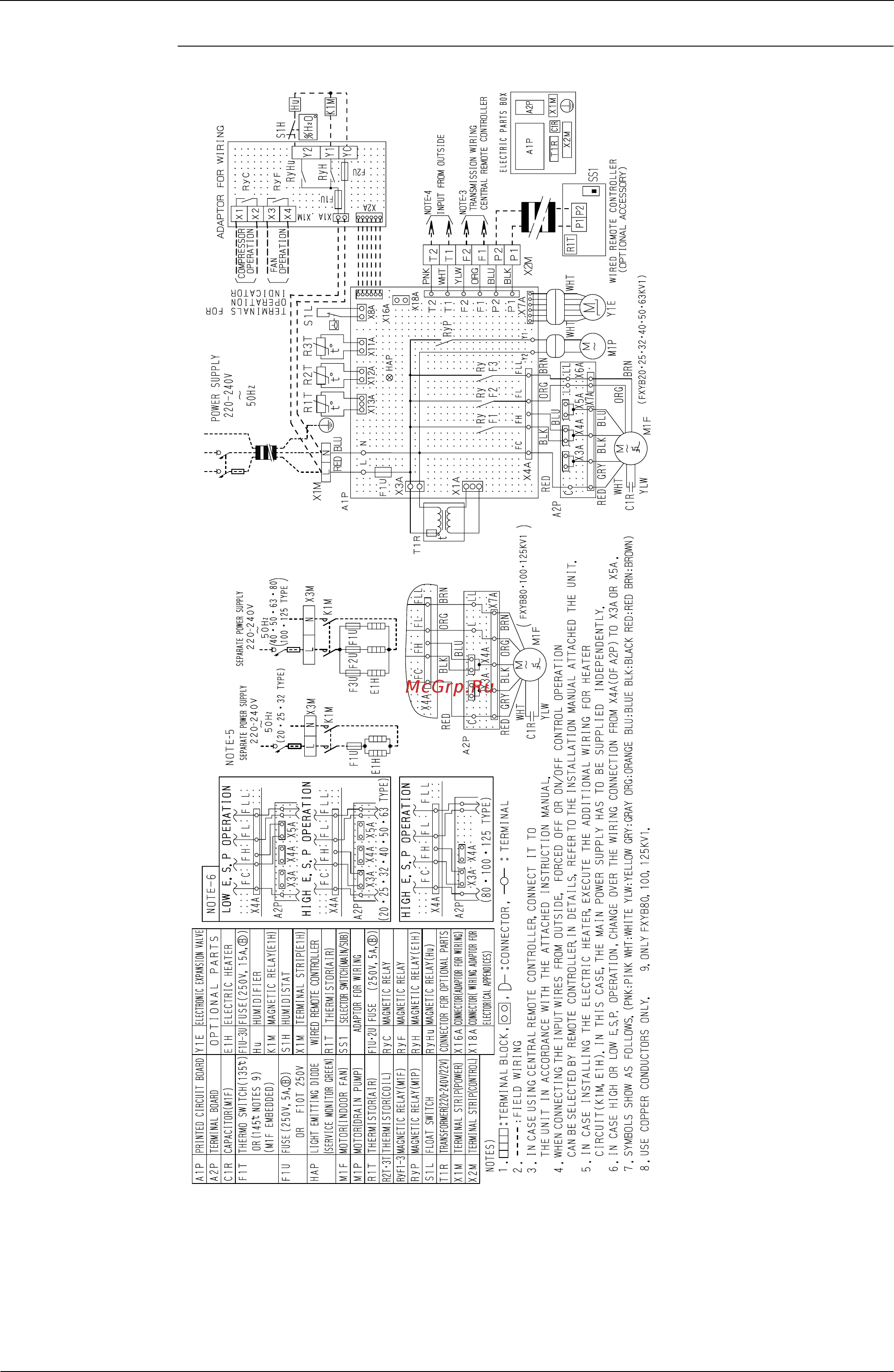 Daikin RXY10MYL 303 346 Fxyb20k 25k 32k 40k 50k 63k 80k 100k 125kv1