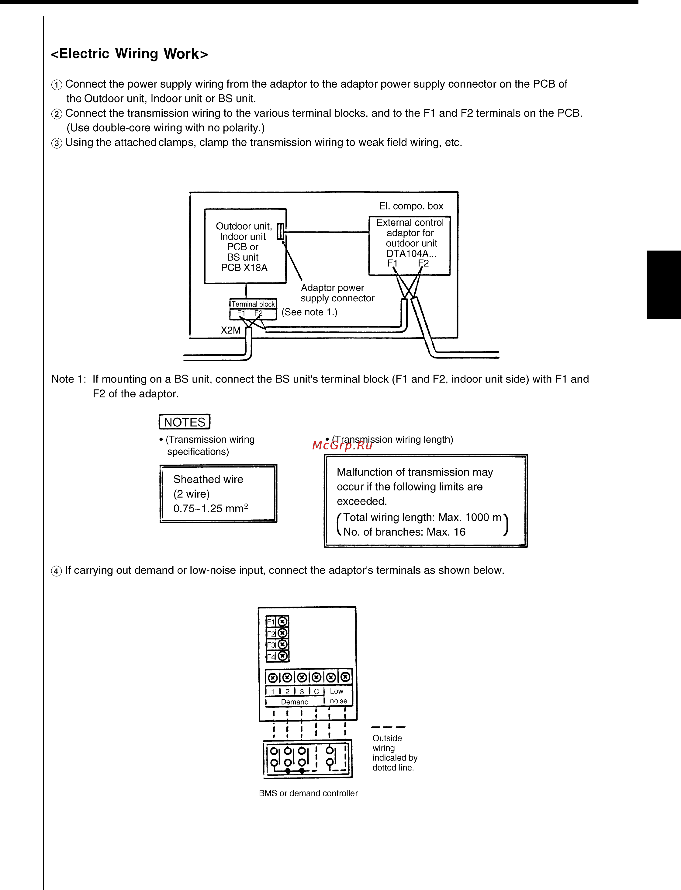 Daikin RHXYQ36MAY1 [103/405] Electric wiring work and initial setting